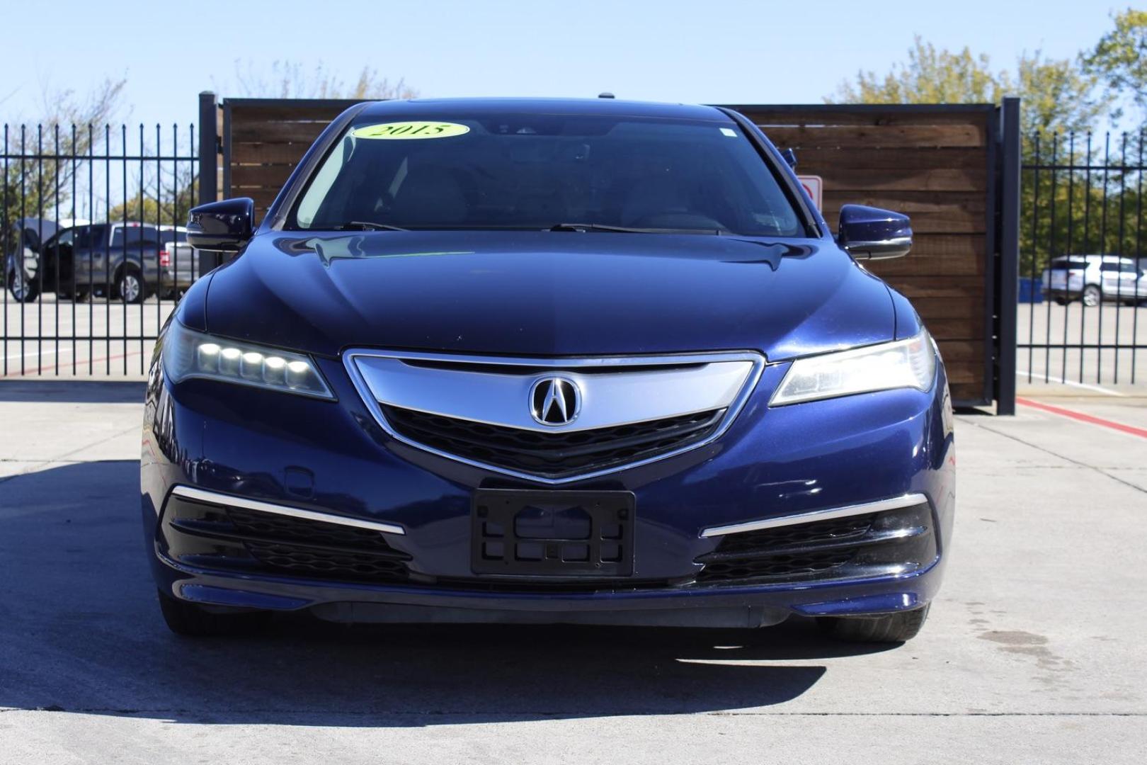 2015 Blue Acura TLX 9-Spd AT SH-AWD w/Technology Package (19UUB3F50FA) with an 3.5L V6 SOHC 24V engine, 9-Speed Automatic transmission, located at 2401 E Main St., Grand Prairie, TX, 75050, (972) 262-4440, 32.748981, -96.969643 - Photo#0