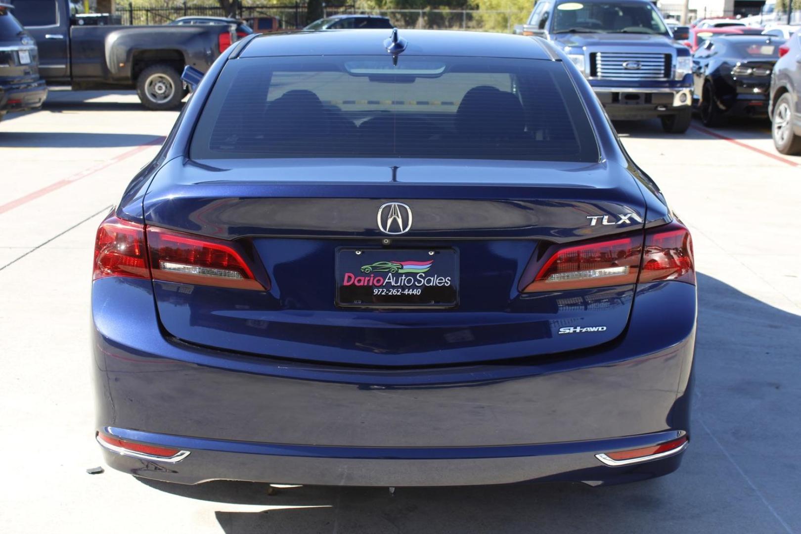 2015 Blue Acura TLX 9-Spd AT SH-AWD w/Technology Package (19UUB3F50FA) with an 3.5L V6 SOHC 24V engine, 9-Speed Automatic transmission, located at 2401 E Main St., Grand Prairie, TX, 75050, (972) 262-4440, 32.748981, -96.969643 - Photo#5