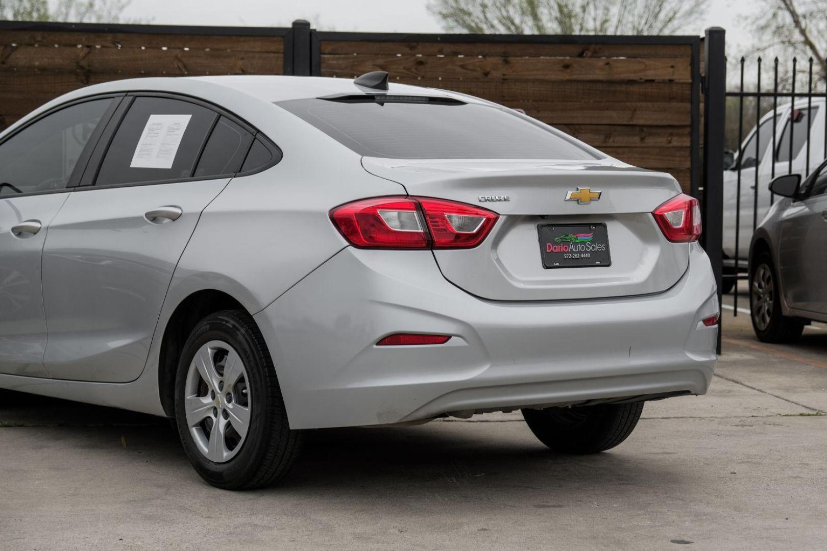 2018 SILVER Chevrolet Cruze LS Auto (1G1BC5SM2J7) with an 1.4L L4 DOHC 16V TUR engine, 6-Speed Automatic transmission, located at 2401 E Main St., Grand Prairie, TX, 75050, (972) 262-4440, 32.748981, -96.969643 - Photo#13