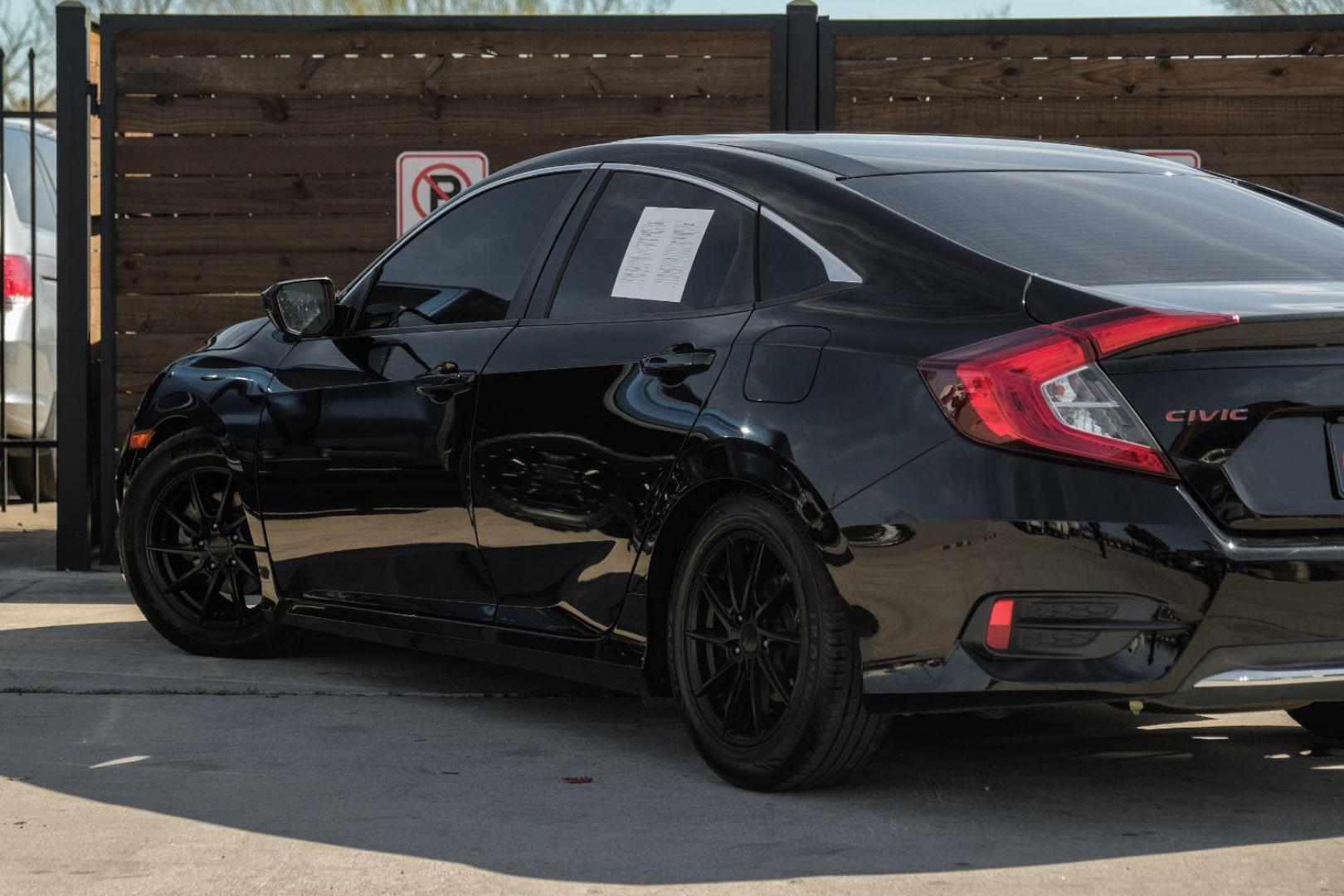 2019 Black Honda Civic LX Honda Sensing Sed (2HGFC2F62KH) with an 2.0L L4 DOHC 16V engine, Continuously Variabl transmission, located at 2401 E Main St., Grand Prairie, TX, 75050, (972) 262-4440, 32.748981, -96.969643 - Photo#12