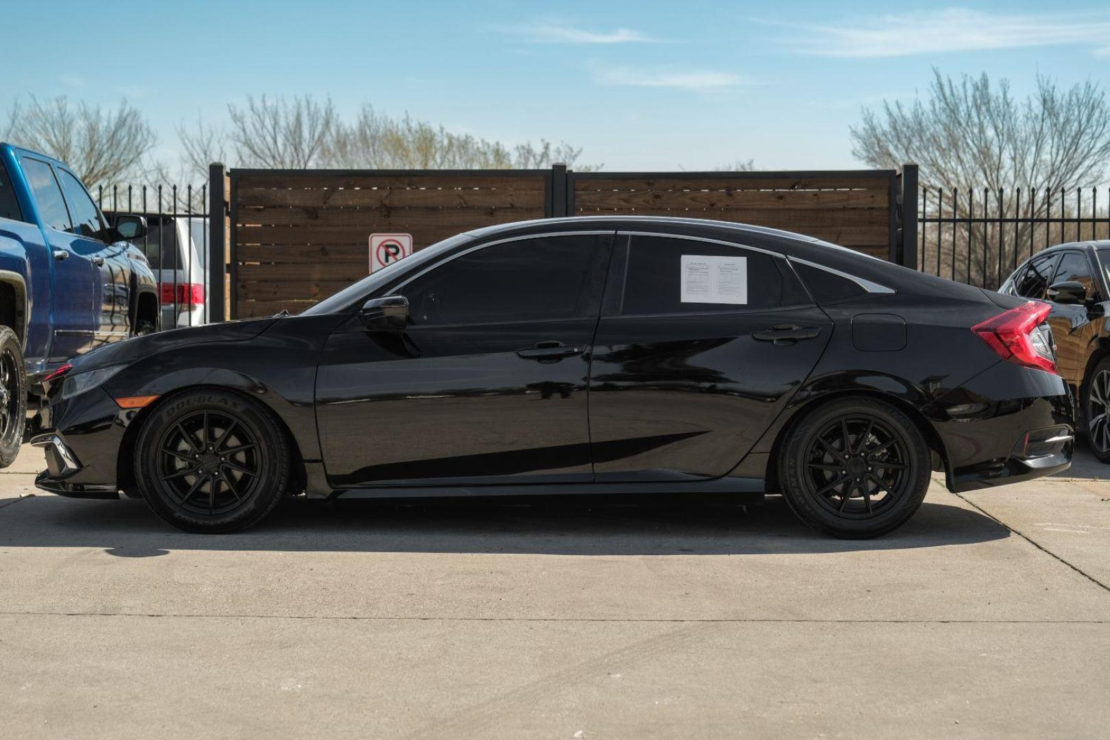 2019 Black Honda Civic LX Honda Sensing Sed (2HGFC2F62KH) with an 2.0L L4 DOHC 16V engine, Continuously Variabl transmission, located at 2401 E Main St., Grand Prairie, TX, 75050, (972) 262-4440, 32.748981, -96.969643 - Photo#14