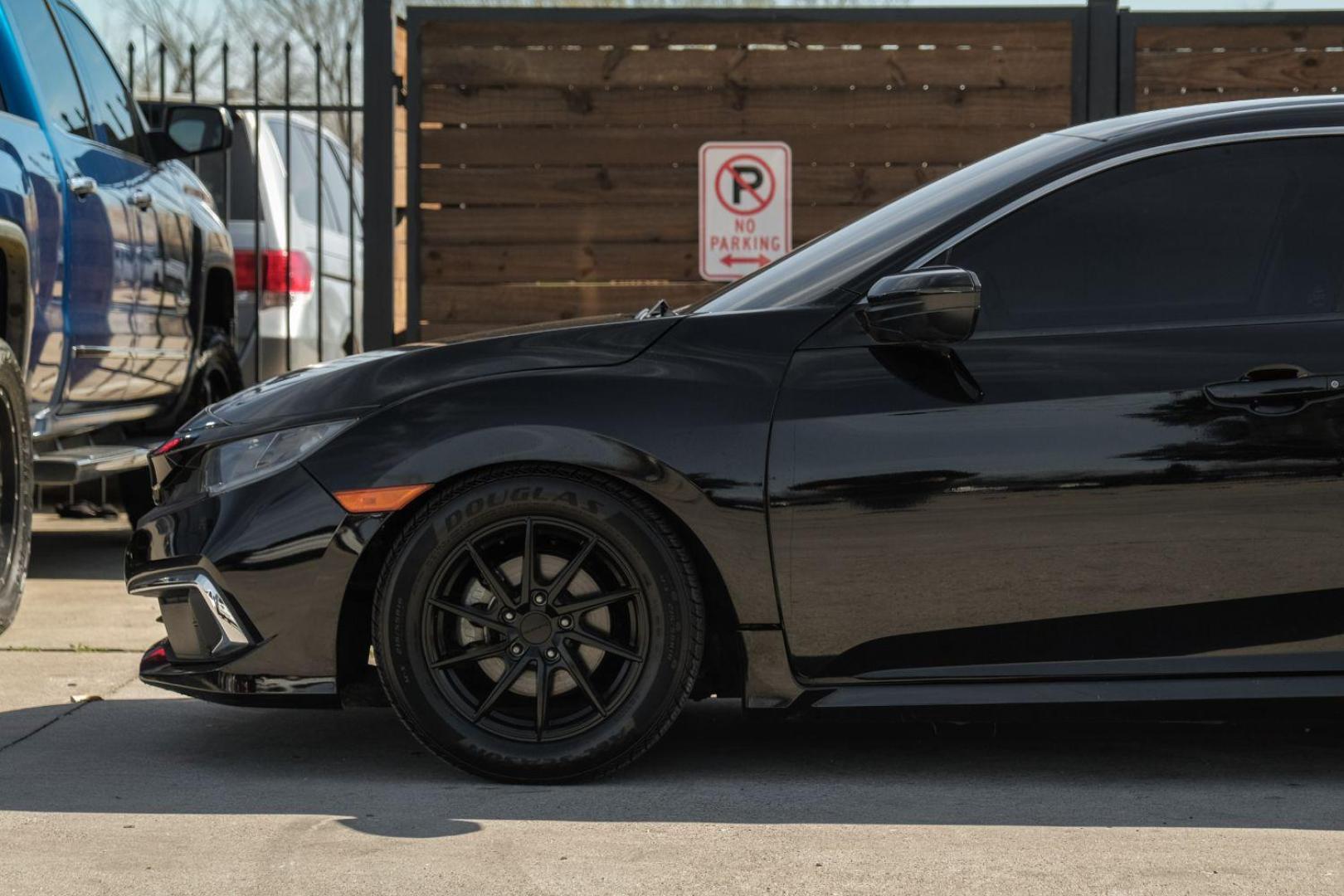 2019 Black Honda Civic LX Honda Sensing Sed (2HGFC2F62KH) with an 2.0L L4 DOHC 16V engine, Continuously Variabl transmission, located at 2401 E Main St., Grand Prairie, TX, 75050, (972) 262-4440, 32.748981, -96.969643 - Photo#15