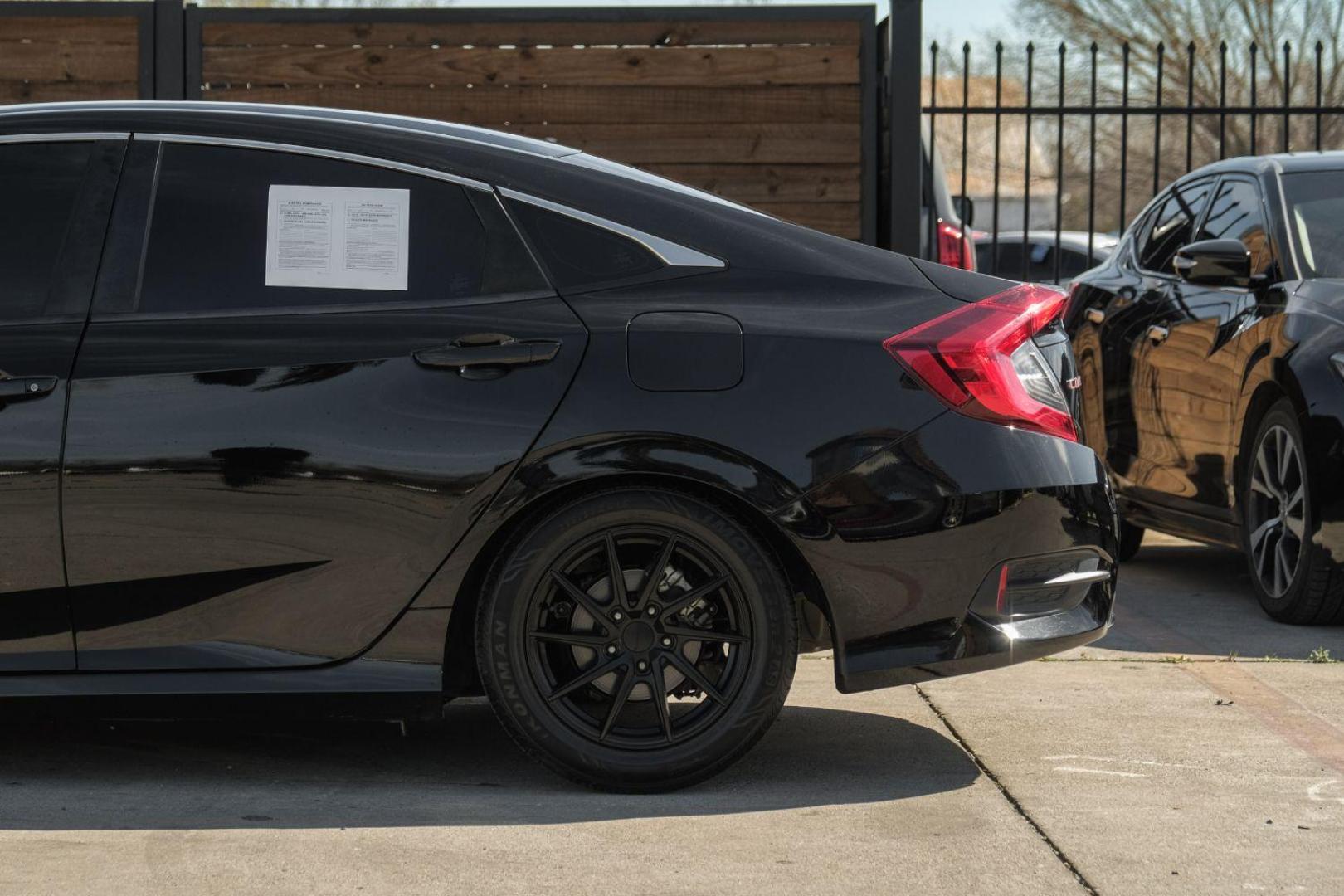 2019 Black Honda Civic LX Honda Sensing Sed (2HGFC2F62KH) with an 2.0L L4 DOHC 16V engine, Continuously Variabl transmission, located at 2401 E Main St., Grand Prairie, TX, 75050, (972) 262-4440, 32.748981, -96.969643 - Photo#16