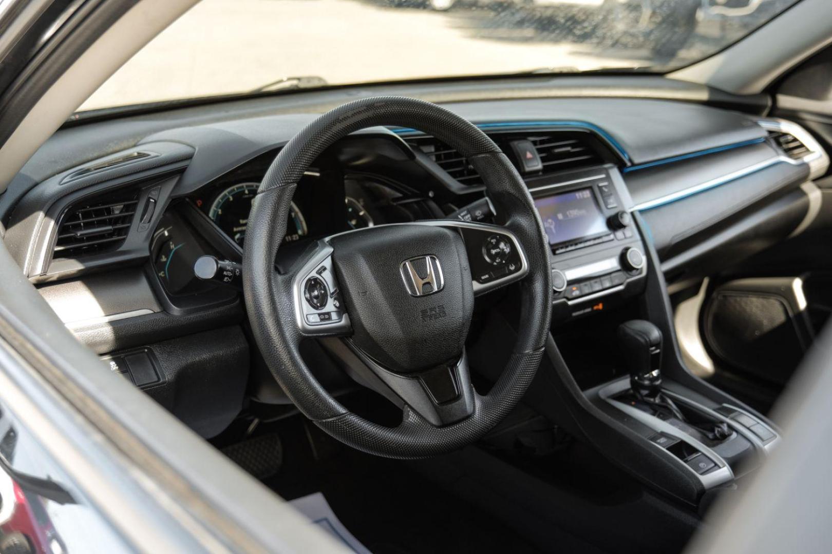 2019 Black Honda Civic LX Honda Sensing Sed (2HGFC2F62KH) with an 2.0L L4 DOHC 16V engine, Continuously Variabl transmission, located at 2401 E Main St., Grand Prairie, TX, 75050, (972) 262-4440, 32.748981, -96.969643 - Photo#20