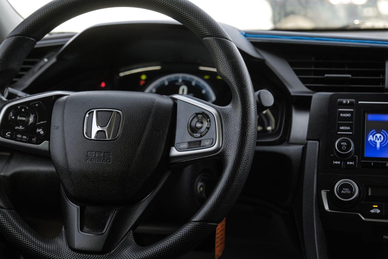 2019 Black Honda Civic LX Honda Sensing Sed (2HGFC2F62KH) with an 2.0L L4 DOHC 16V engine, Continuously Variabl transmission, located at 2401 E Main St., Grand Prairie, TX, 75050, (972) 262-4440, 32.748981, -96.969643 - Photo#22