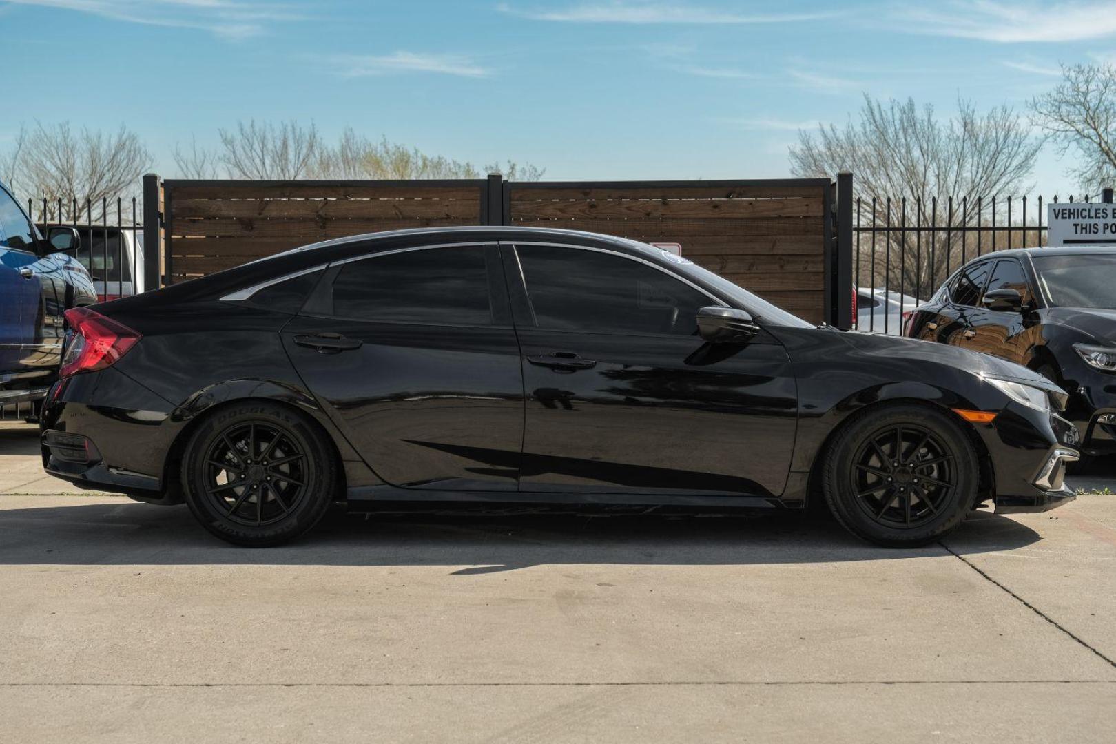 2019 Black Honda Civic LX Honda Sensing Sed (2HGFC2F62KH) with an 2.0L L4 DOHC 16V engine, Continuously Variabl transmission, located at 2401 E Main St., Grand Prairie, TX, 75050, (972) 262-4440, 32.748981, -96.969643 - Photo#8