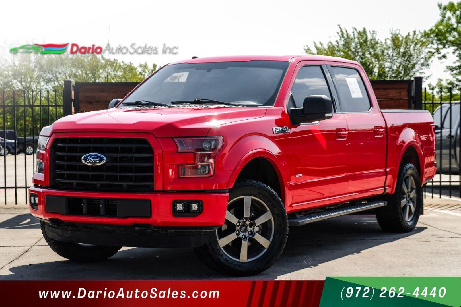 2016 Red Ford F-150 XLT SuperCrew 5.5-ft. Bed 4WD (1FTEW1EG1GF) with an 3.5L V6 TURBO engine, 6-Speed Automatic transmission, located at 2401 E Main St., Grand Prairie, TX, 75050, (972) 262-4440, 32.748981, -96.969643 - Photo#0