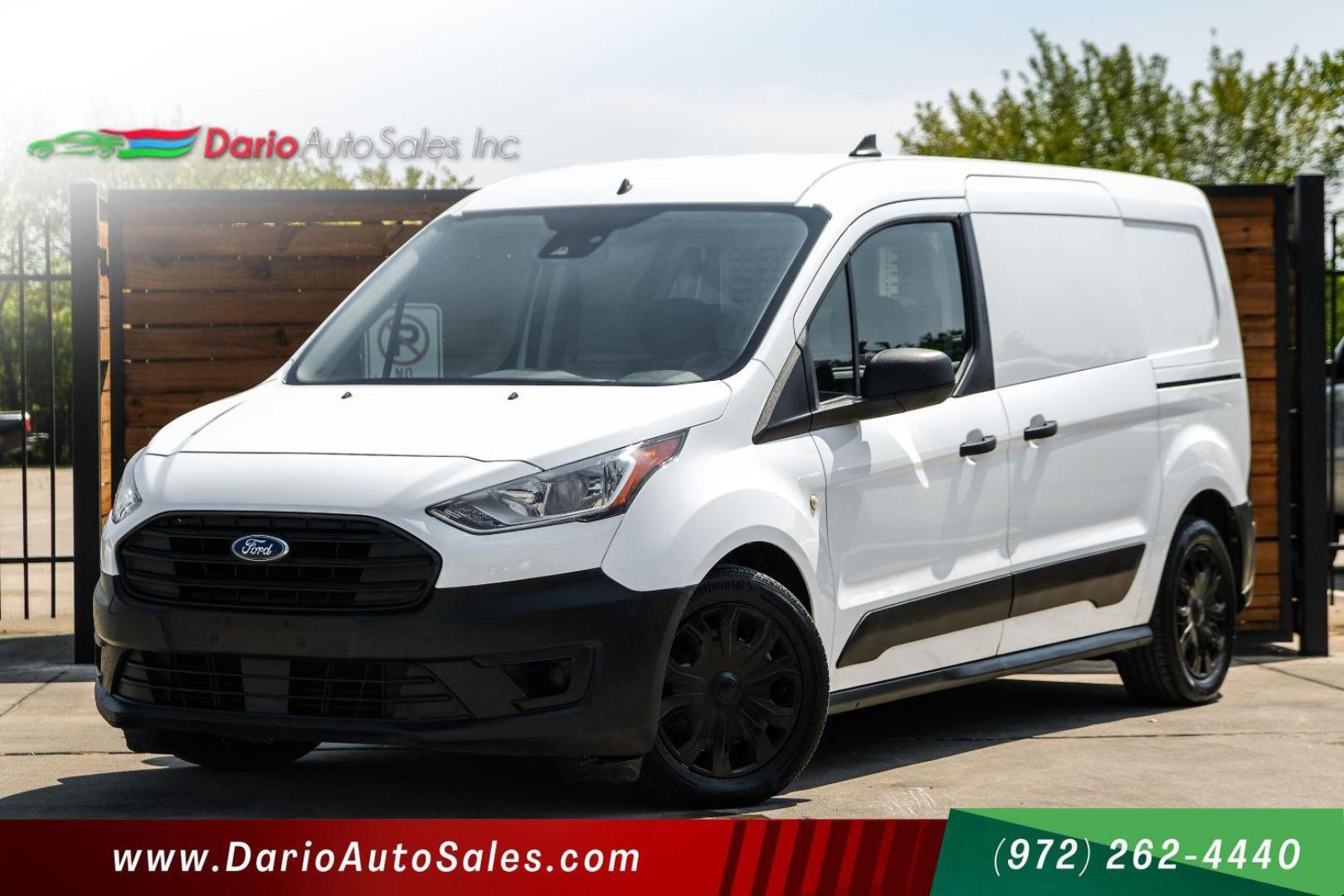 2019 White Ford Transit Connect Cargo Van XL LWB w/Rear 180 Degree Door (NM0LS7E28K1) with an 2.0 engine, 6-Speed Automatic transmission, located at 2401 E Main St., Grand Prairie, TX, 75050, (972) 262-4440, 32.748981, -96.969643 - Photo#0