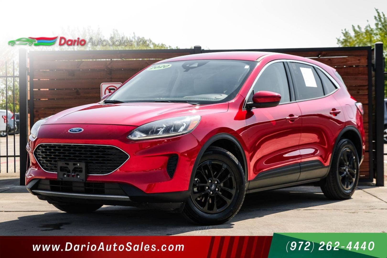 2020 Red Ford Escape SE (1FMCU0G65LU) with an 1.5L L3 engine, 8-Speed Automatic transmission, located at 2401 E Main St., Grand Prairie, TX, 75050, (972) 262-4440, 32.748981, -96.969643 - Photo#0