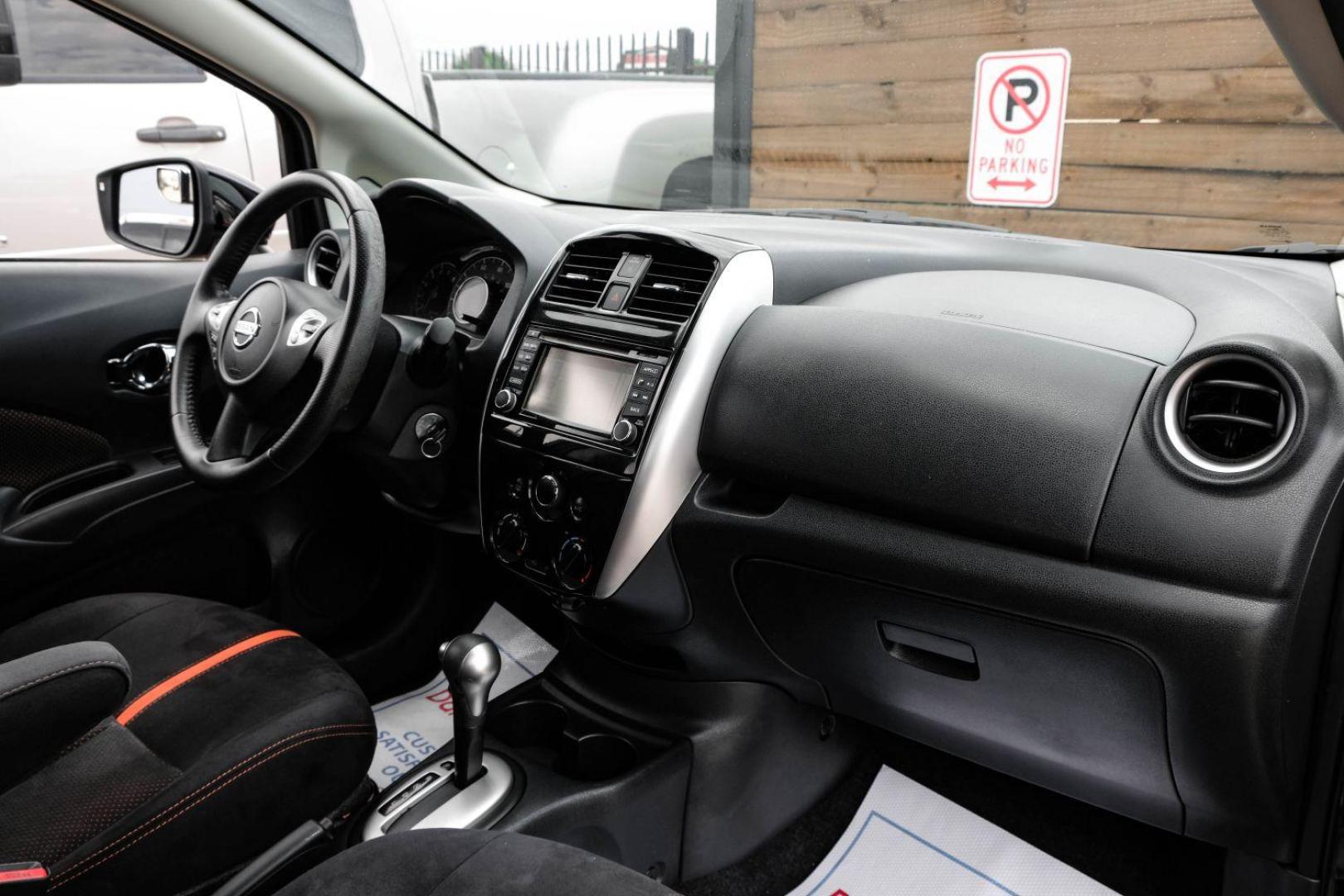 2015 black Nissan Versa Note SR (3N1CE2CP3FL) with an 1.6L L4 DOHC 16V engine, Continuously Variable Transmission transmission, located at 2401 E Main St., Grand Prairie, TX, 75050, (972) 262-4440, 32.748981, -96.969643 - Photo#9