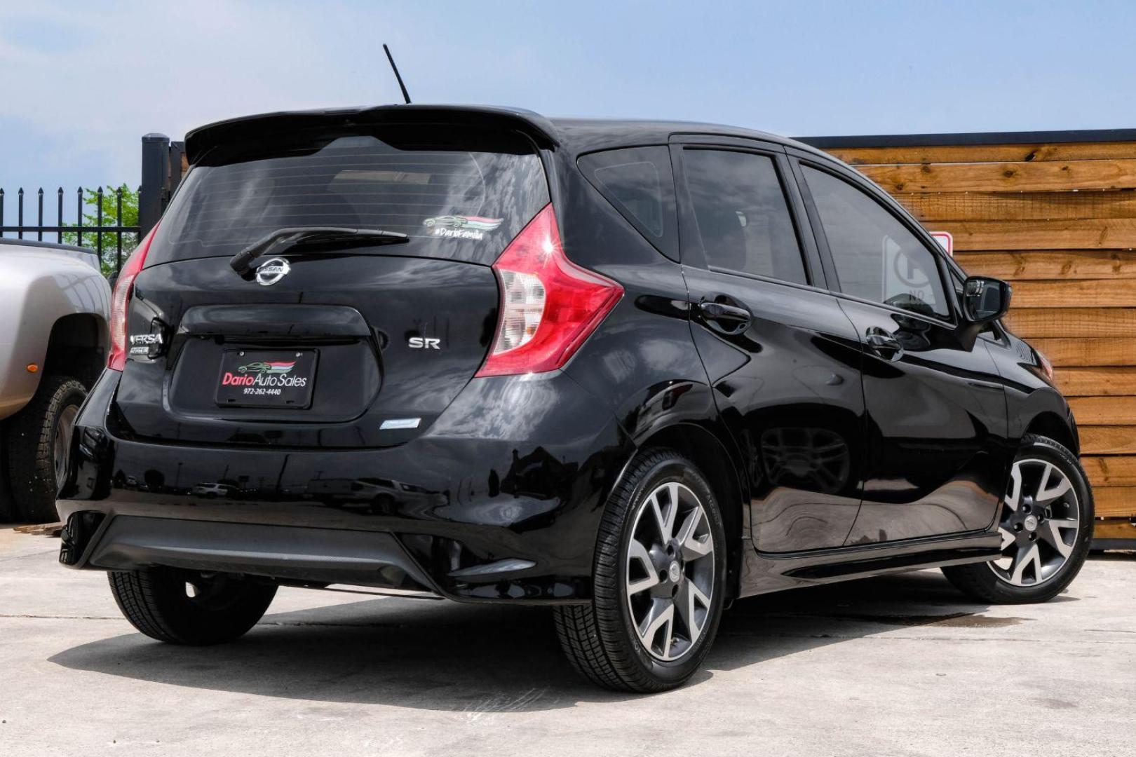 2015 black Nissan Versa Note SR (3N1CE2CP3FL) with an 1.6L L4 DOHC 16V engine, Continuously Variable Transmission transmission, located at 2401 E Main St., Grand Prairie, TX, 75050, (972) 262-4440, 32.748981, -96.969643 - Photo#5