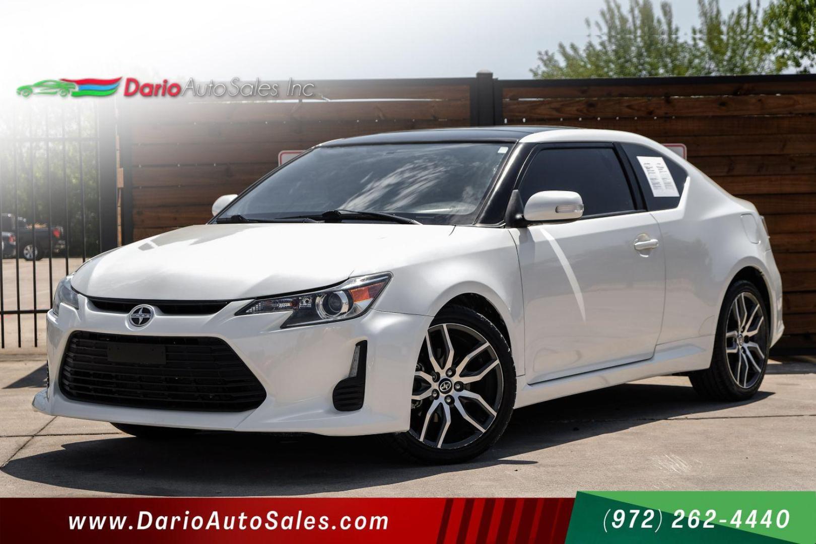 2016 WHITE Scion tC HATCHBACK (JTKJF5C77GJ) , located at 2401 E Main St., Grand Prairie, TX, 75050, (972) 262-4440, 32.748981, -96.969643 - Photo#0