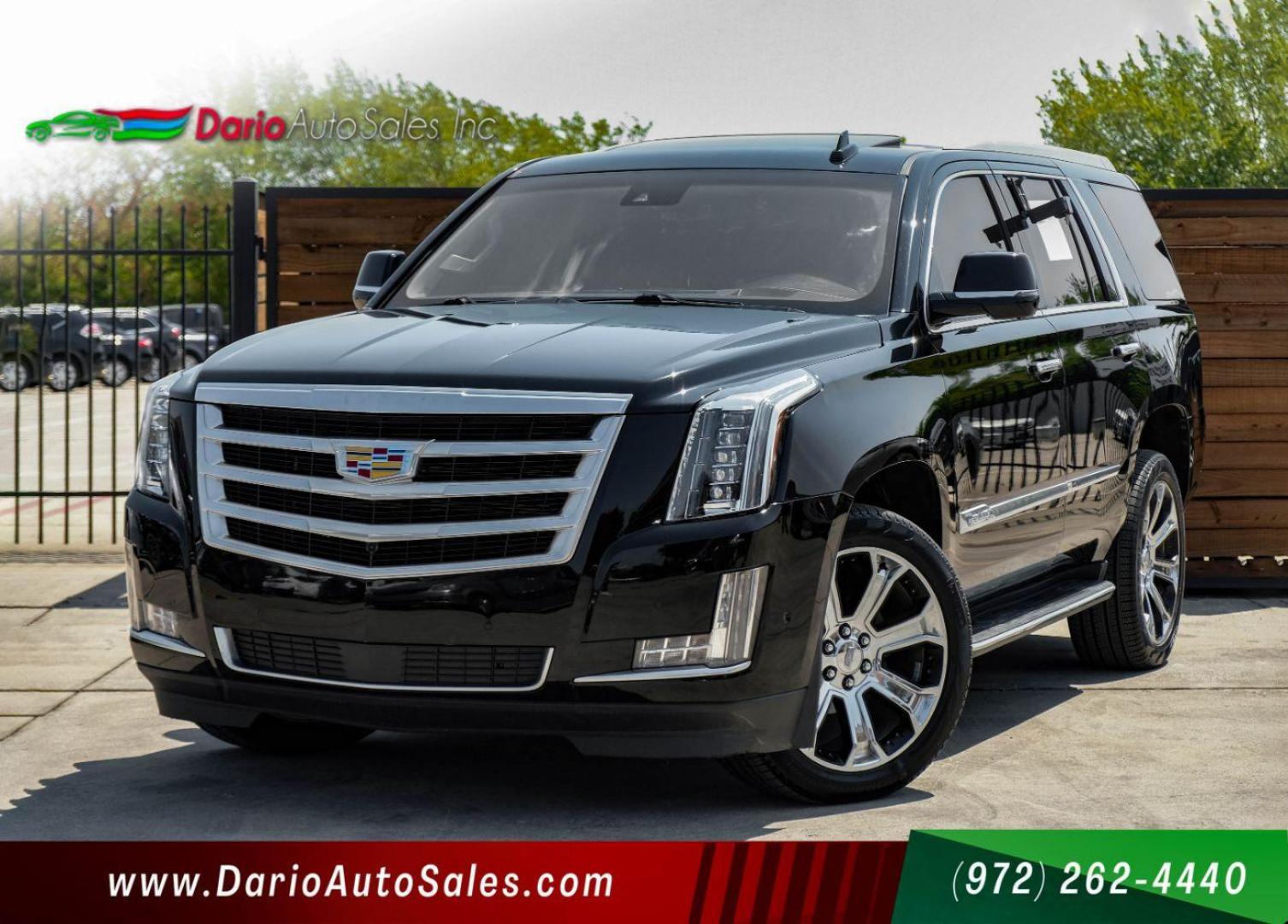 2017 BLACK Cadillac Escalade Premium 4WD (1GYS4CKJ2HR) with an 6.2L V8 OHV 16V FFV engine, 8-Speed Automatic transmission, located at 2401 E Main St., Grand Prairie, TX, 75050, (972) 262-4440, 32.748981, -96.969643 - Photo#0