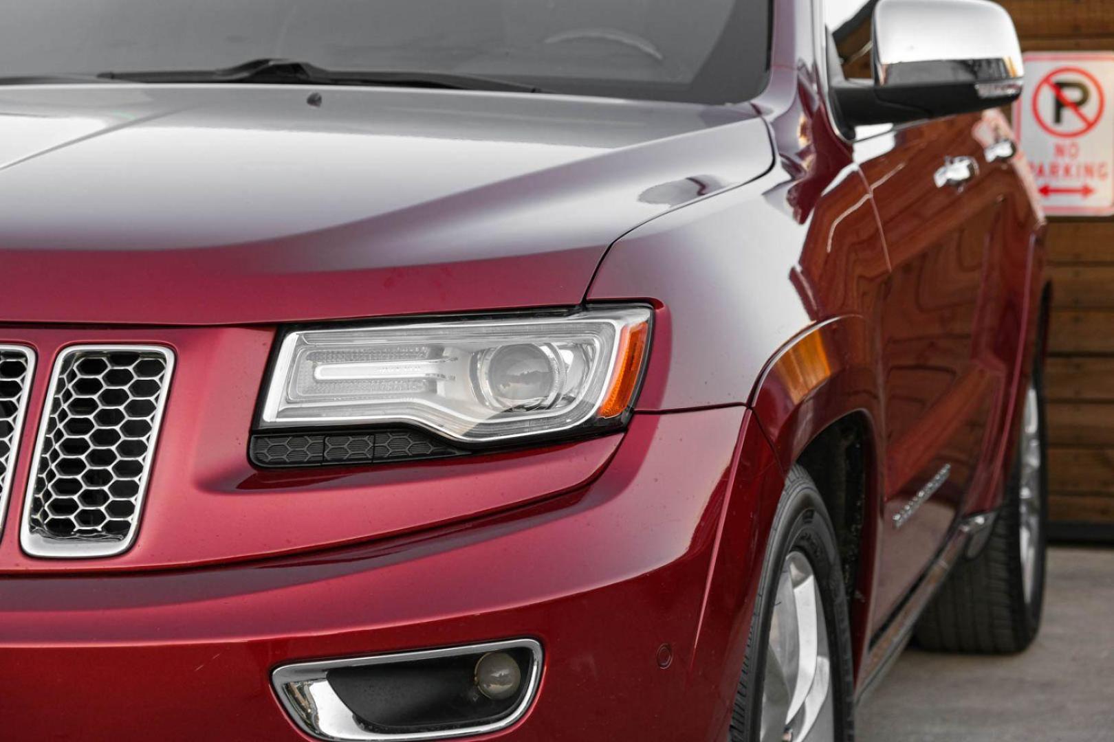 2014 RED Jeep Grand Cherokee Summit 4WD (1C4RJFJM8EC) with an 3.0L V6 DOHC 24V DIESEL engine, 5-Speed Automatic transmission, located at 2401 E Main St., Grand Prairie, TX, 75050, (972) 262-4440, 32.748981, -96.969643 - Photo#43