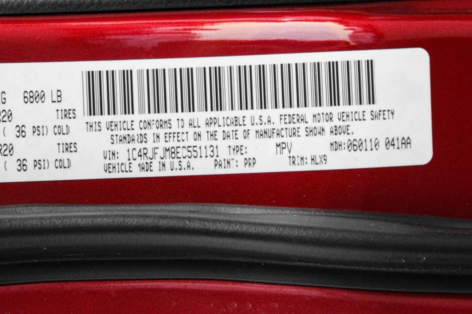 2014 RED Jeep Grand Cherokee Summit 4WD (1C4RJFJM8EC) with an 3.0L V6 DOHC 24V DIESEL engine, 5-Speed Automatic transmission, located at 2401 E Main St., Grand Prairie, TX, 75050, (972) 262-4440, 32.748981, -96.969643 - Photo#55