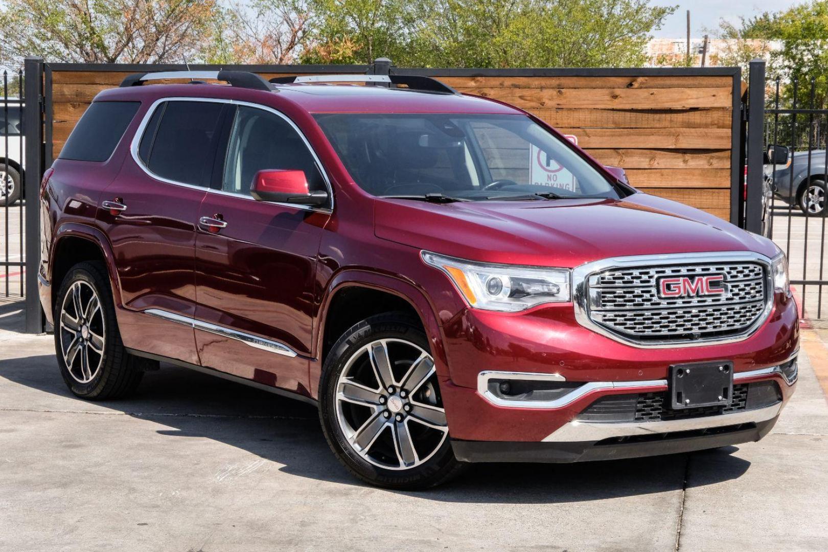 2017 RED GMC Acadia Denali AWD (1GKKNXLS7HZ) with an 3.6L V6 DOHC 24V engine, 6-Speed Automatic transmission, located at 2401 E Main St., Grand Prairie, TX, 75050, (972) 262-4440, 32.748981, -96.969643 - Photo#3