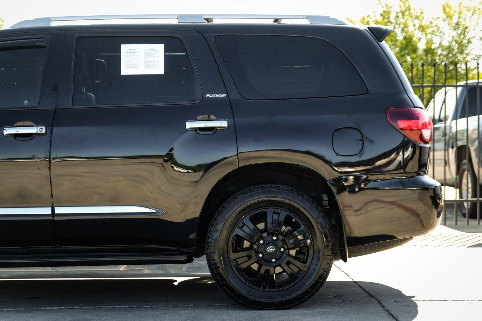 2019 Black Toyota Sequoia Plantium 4WD (5TDDY5G17KS) with an 5.7L V8 DOHC 32V engine, 6-Speed Automatic transmission, located at 2401 E Main St., Grand Prairie, TX, 75050, (972) 262-4440, 32.748981, -96.969643 - Photo#10