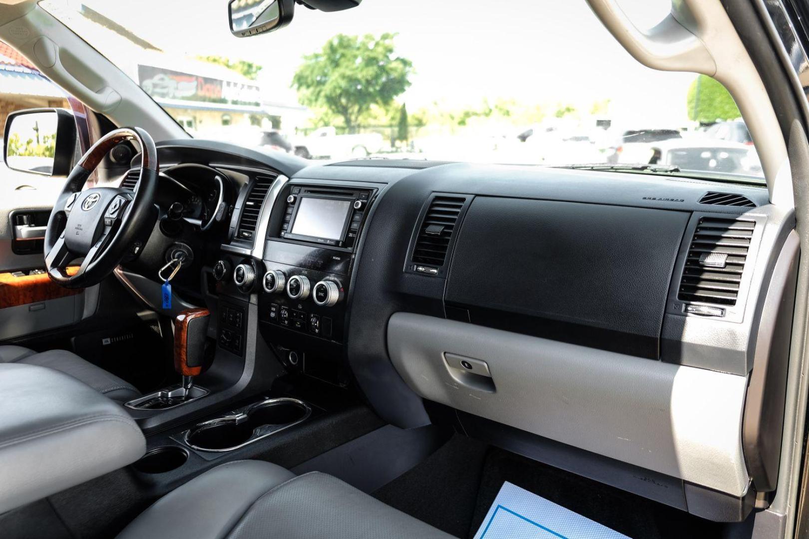 2019 Black Toyota Sequoia Plantium 4WD (5TDDY5G17KS) with an 5.7L V8 DOHC 32V engine, 6-Speed Automatic transmission, located at 2401 E Main St., Grand Prairie, TX, 75050, (972) 262-4440, 32.748981, -96.969643 - Photo#11