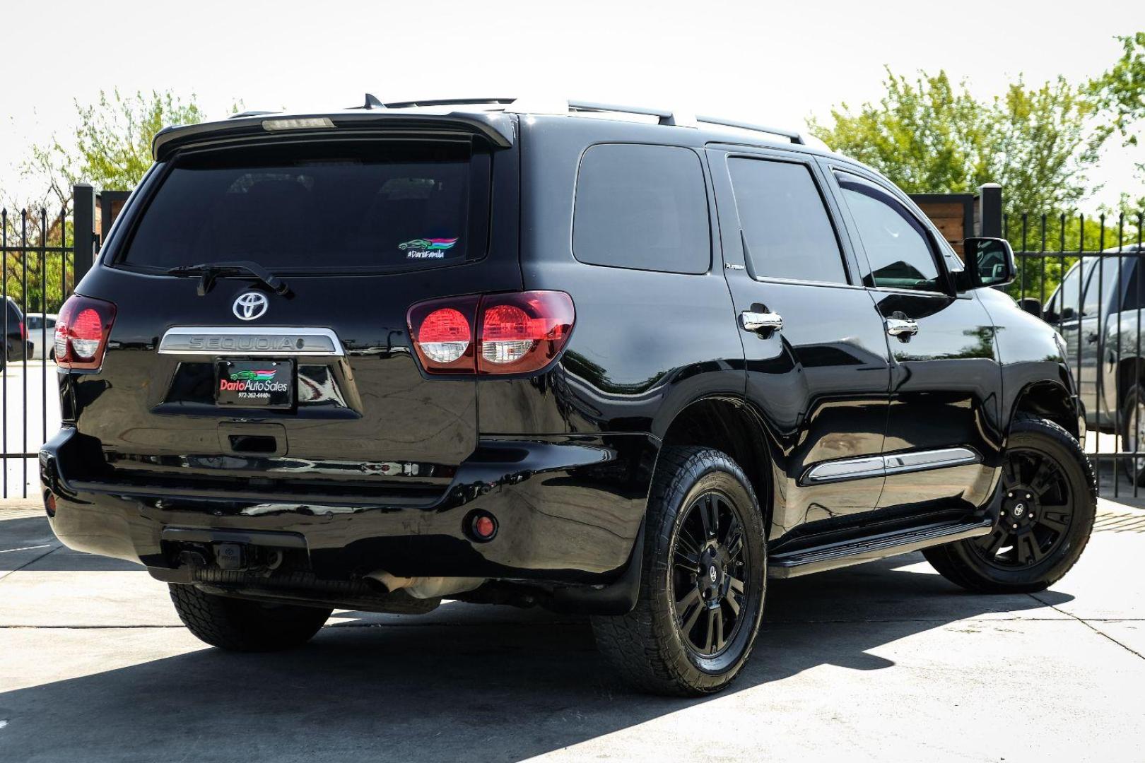 2019 Black Toyota Sequoia Plantium 4WD (5TDDY5G17KS) with an 5.7L V8 DOHC 32V engine, 6-Speed Automatic transmission, located at 2401 E Main St., Grand Prairie, TX, 75050, (972) 262-4440, 32.748981, -96.969643 - Photo#5