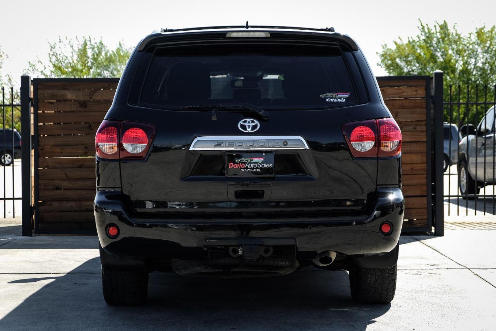 2019 Black Toyota Sequoia Plantium 4WD (5TDDY5G17KS) with an 5.7L V8 DOHC 32V engine, 6-Speed Automatic transmission, located at 2401 E Main St., Grand Prairie, TX, 75050, (972) 262-4440, 32.748981, -96.969643 - Photo#6