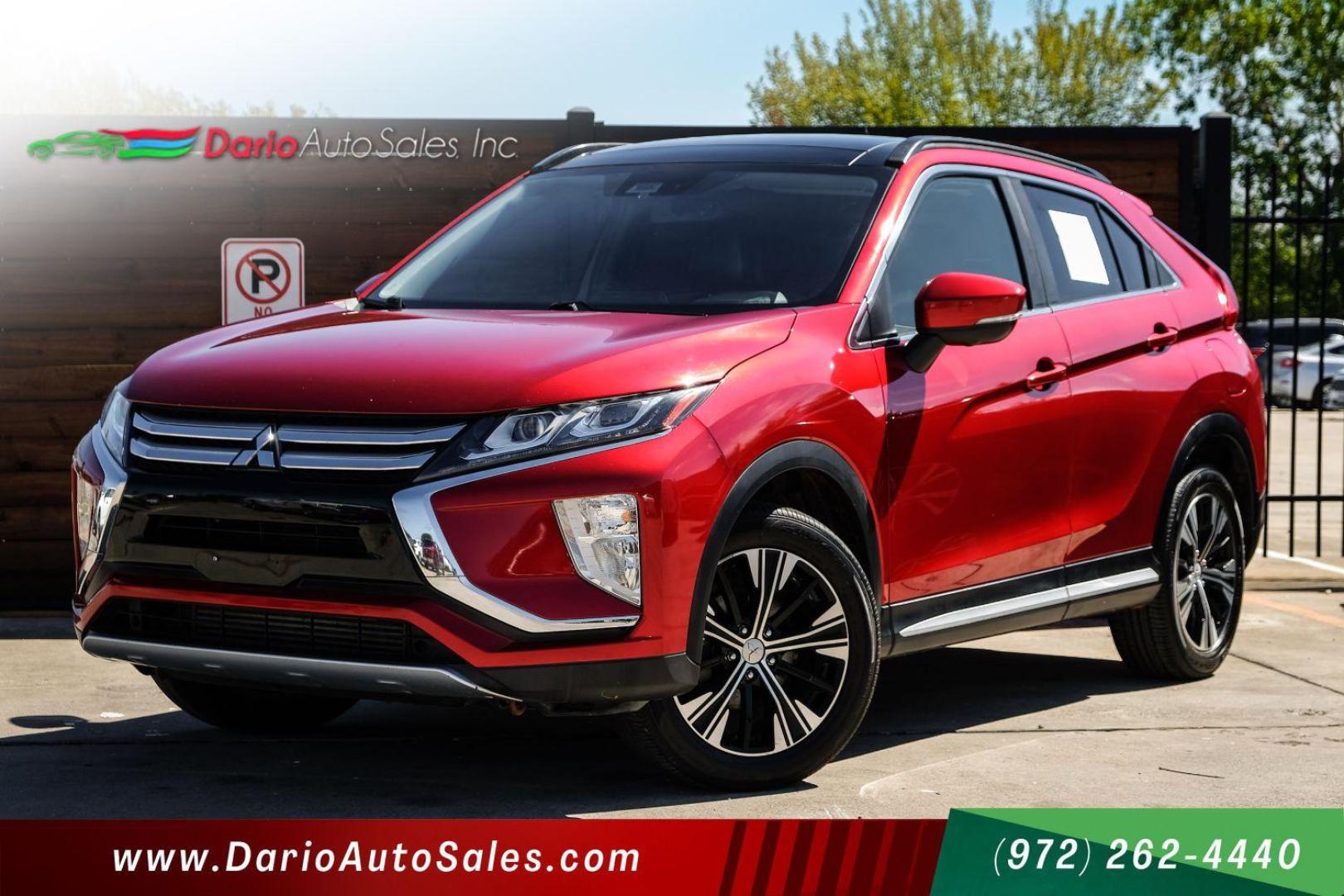 2019 RED Mitsubishi Eclipse Cross SE AWD (JA4AT5AA7KZ) with an 1.5L L4 DOHC 16V engine, Continuously Variable Transmission transmission, located at 2401 E Main St., Grand Prairie, TX, 75050, (972) 262-4440, 32.748981, -96.969643 - Photo#0