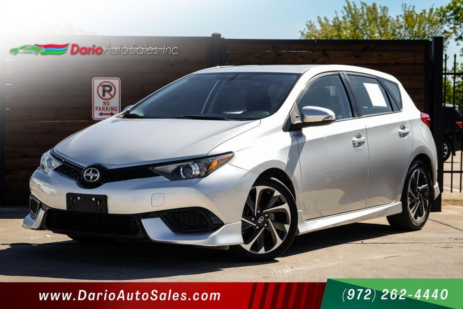 2016 SILVER Scion iM CVT (JTNKARJE5GJ) with an 1.8L L4 DOHC 16V engine, Continuously Variabl transmission, located at 2401 E Main St., Grand Prairie, TX, 75050, (972) 262-4440, 32.748981, -96.969643 - Photo#0