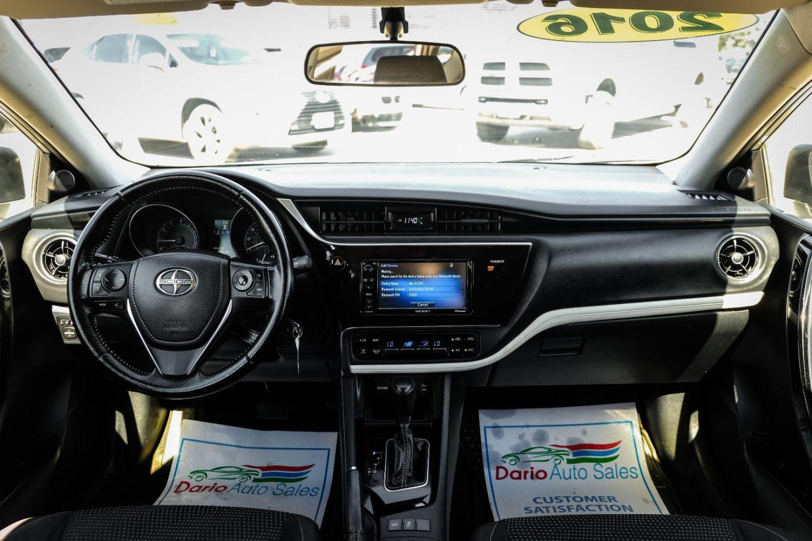 2016 SILVER Scion iM CVT (JTNKARJE5GJ) with an 1.8L L4 DOHC 16V engine, Continuously Variabl transmission, located at 2401 E Main St., Grand Prairie, TX, 75050, (972) 262-4440, 32.748981, -96.969643 - Photo#12