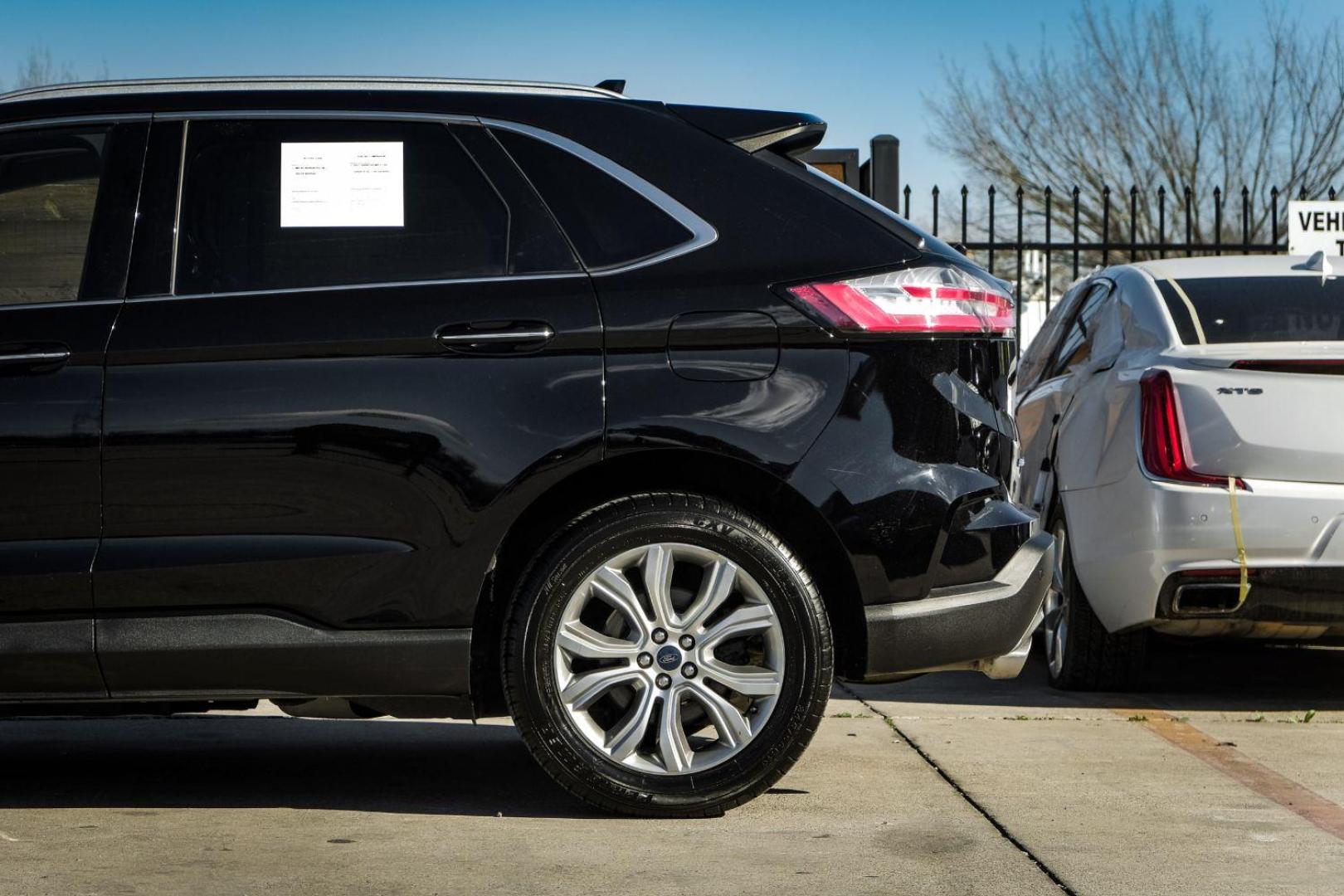 2019 Black Ford Edge Titanium (2FMPK3K99KB) with an 2.0L L4 DOHC 16V engine, 6-Speed Automatic transmission, located at 2401 E Main St., Grand Prairie, TX, 75050, (972) 262-4440, 32.748981, -96.969643 - Photo#10