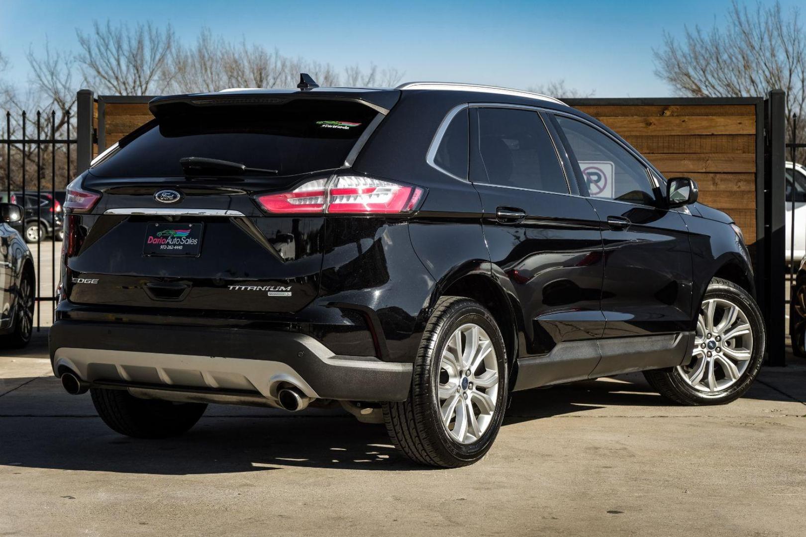 2019 Black Ford Edge Titanium (2FMPK3K99KB) with an 2.0L L4 DOHC 16V engine, 6-Speed Automatic transmission, located at 2401 E Main St., Grand Prairie, TX, 75050, (972) 262-4440, 32.748981, -96.969643 - Photo#5