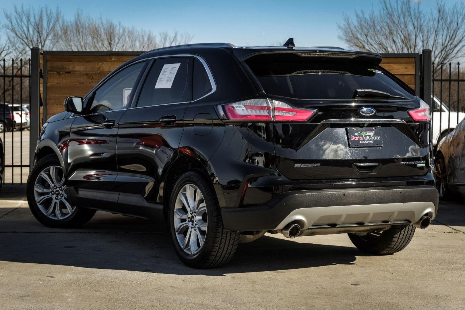 2019 Black Ford Edge Titanium (2FMPK3K99KB) with an 2.0L L4 DOHC 16V engine, 6-Speed Automatic transmission, located at 2401 E Main St., Grand Prairie, TX, 75050, (972) 262-4440, 32.748981, -96.969643 - Photo#7