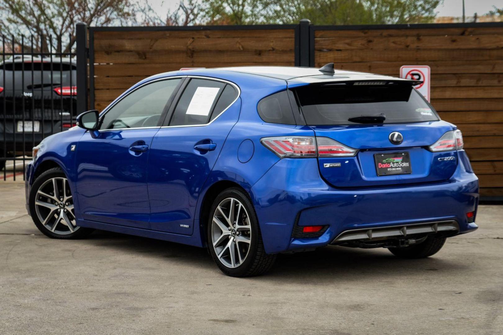 2015 BLUE Lexus CT 200h Base (JTHKD5BH3F2) with an 1.8L L4 HYBRID engine, Continuously Variable Transmission transmission, located at 2401 E Main St., Grand Prairie, TX, 75050, (972) 262-4440, 32.748981, -96.969643 - Photo#7