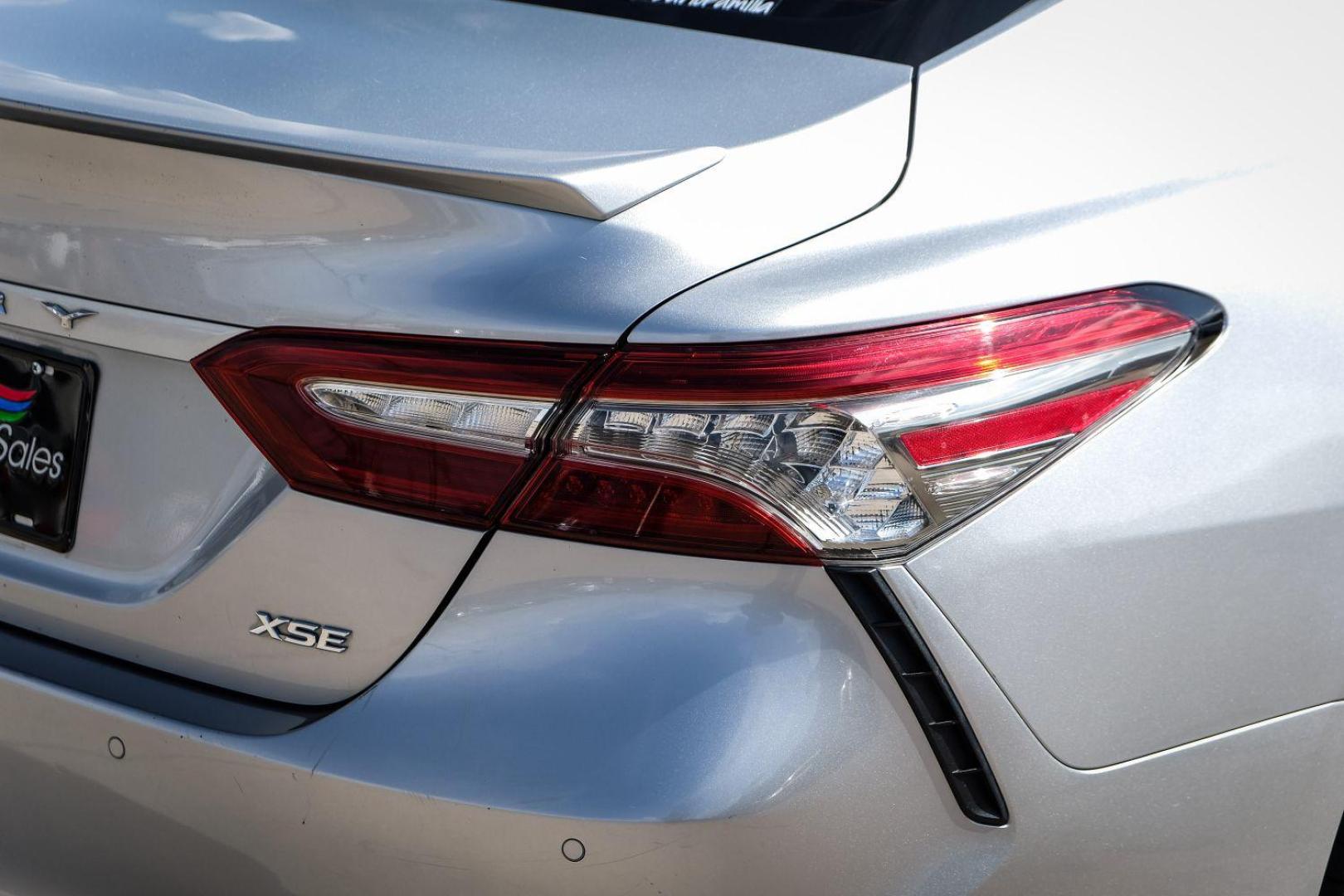 2018 silver Toyota Camry XSE (4T1B61HK4JU) with an 2.5L L4 DOHC 16V engine, 8-Speed Automatic transmission, located at 2401 E Main St., Grand Prairie, TX, 75050, (972) 262-4440, 32.748981, -96.969643 - Photo#45