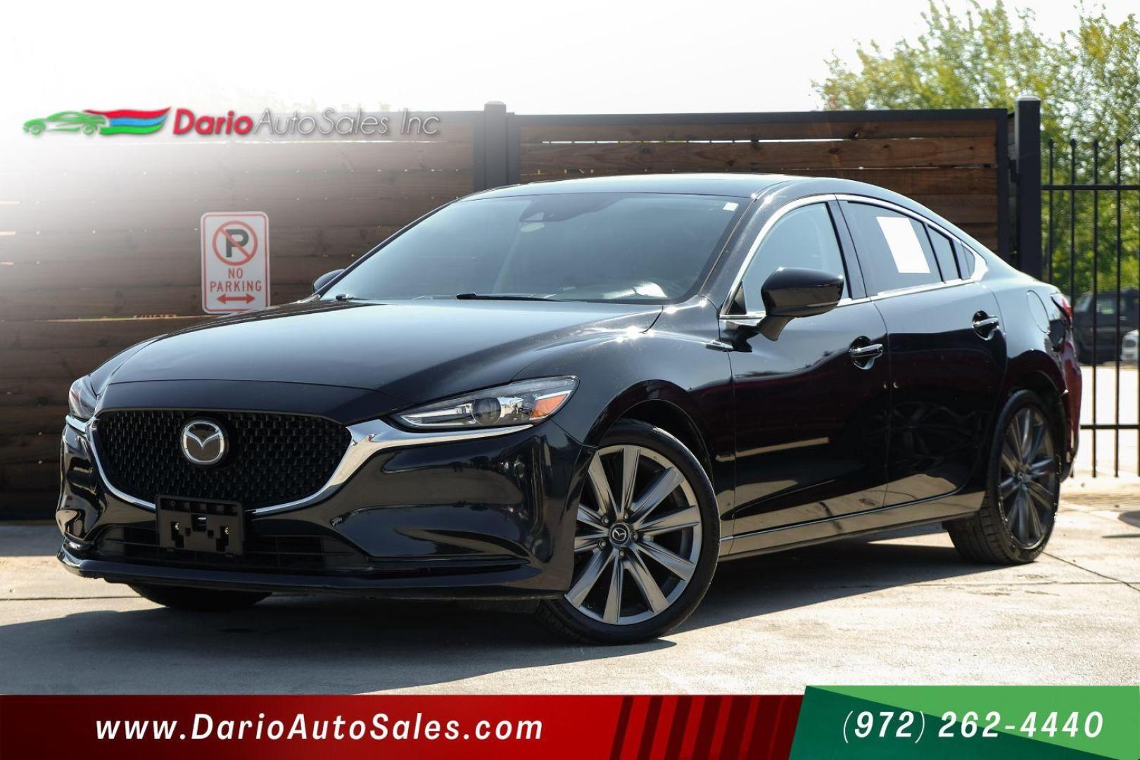 2020 BLACK Mazda MAZDA6 Touring (JM1GL1VM5L1) with an 2.5L L4 DOHC 16V engine, 6-Speed Automatic transmission, located at 2401 E Main St., Grand Prairie, TX, 75050, (972) 262-4440, 32.748981, -96.969643 - Photo#0