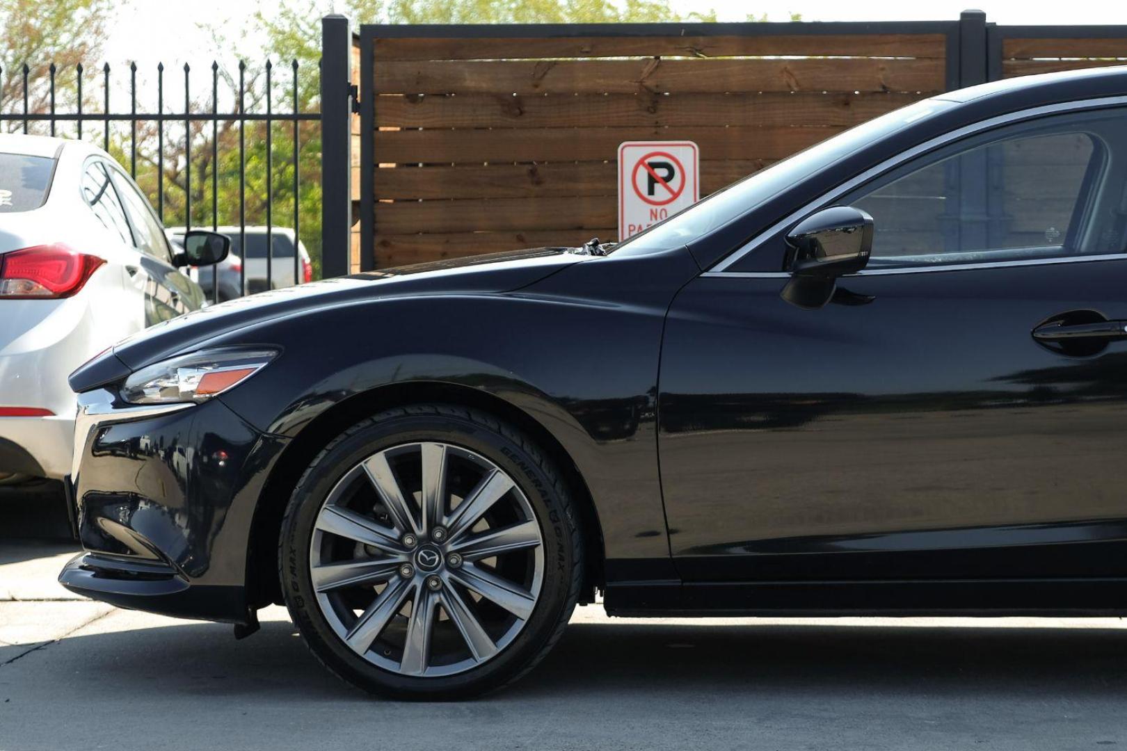 2020 BLACK Mazda MAZDA6 Touring (JM1GL1VM5L1) with an 2.5L L4 DOHC 16V engine, 6-Speed Automatic transmission, located at 2401 E Main St., Grand Prairie, TX, 75050, (972) 262-4440, 32.748981, -96.969643 - Photo#9