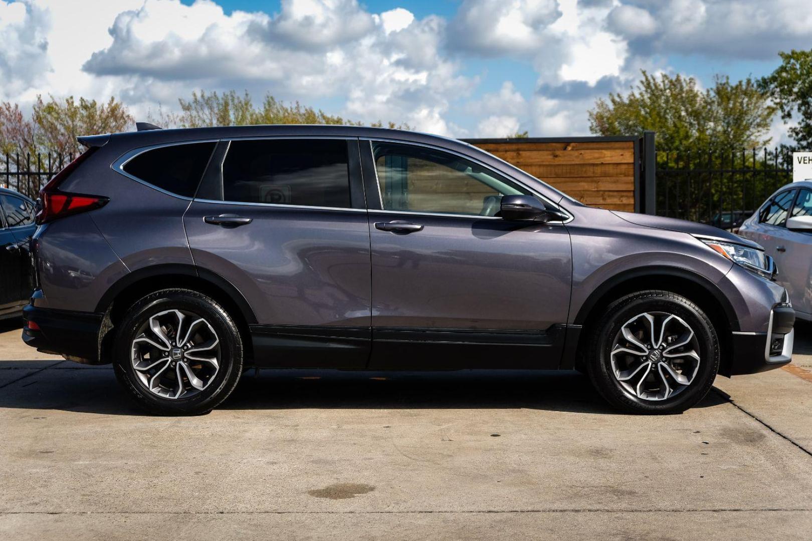 2021 GRAY Honda CR-V EX AWD (7FARW2H54ME) with an 1.5L L4 16V DOHC TURBO engine, Continuously Variable Transmission transmission, located at 2401 E Main St., Grand Prairie, TX, 75050, (972) 262-4440, 32.748981, -96.969643 - Photo#4