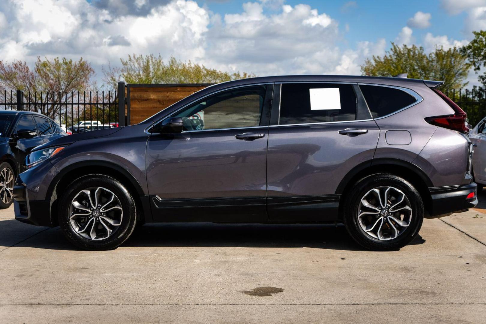 2021 GRAY Honda CR-V EX AWD (7FARW2H54ME) with an 1.5L L4 16V DOHC TURBO engine, Continuously Variable Transmission transmission, located at 2401 E Main St., Grand Prairie, TX, 75050, (972) 262-4440, 32.748981, -96.969643 - Photo#8