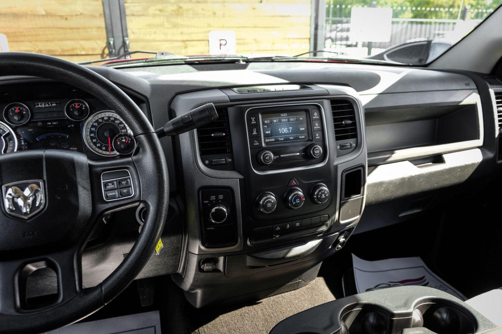 2013 MAROON RAM 1500 Tradesman Quad Cab 4WD (1C6RR7FTXDS) with an 5.7L V8 OHV 16V engine, 6-Speed Automatic transmission, located at 2401 E Main St., Grand Prairie, TX, 75050, (972) 262-4440, 32.748981, -96.969643 - Photo#17