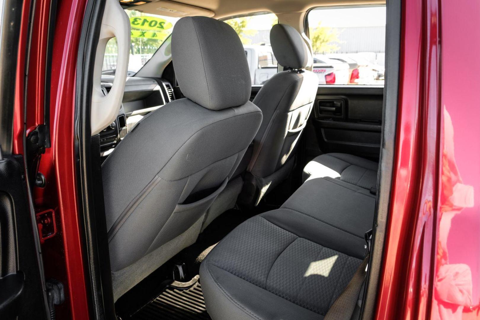 2013 MAROON RAM 1500 Tradesman Quad Cab 4WD (1C6RR7FTXDS) with an 5.7L V8 OHV 16V engine, 6-Speed Automatic transmission, located at 2401 E Main St., Grand Prairie, TX, 75050, (972) 262-4440, 32.748981, -96.969643 - Photo#29