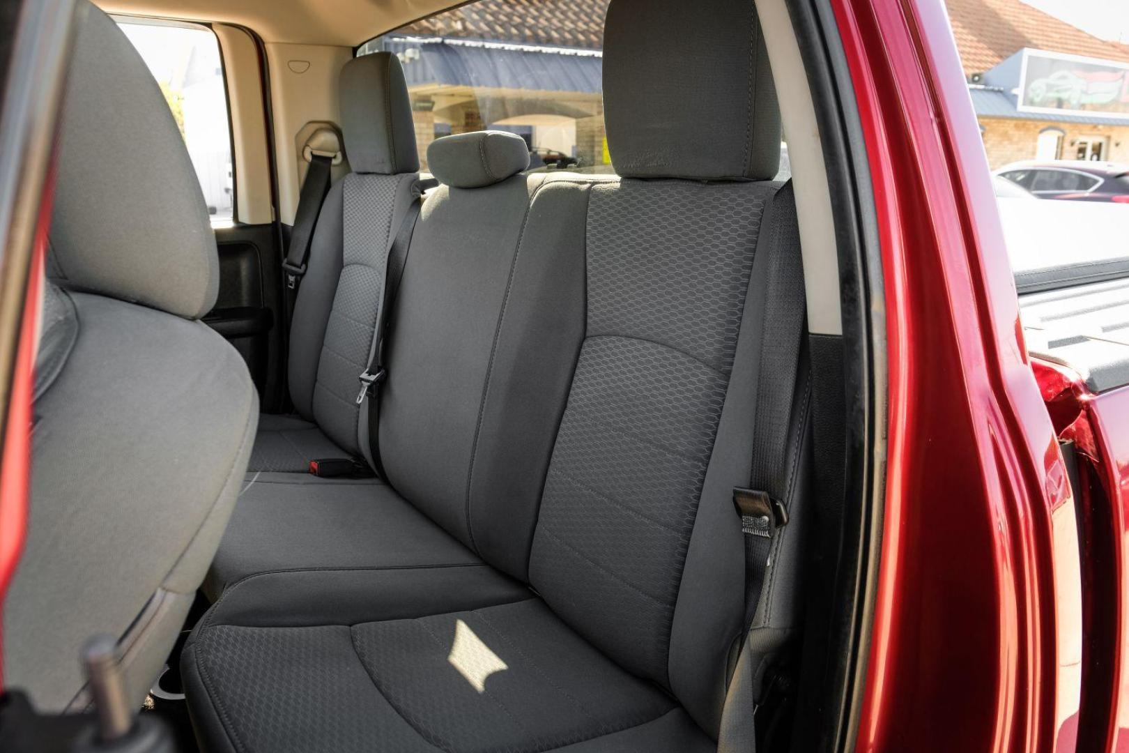 2013 MAROON RAM 1500 Tradesman Quad Cab 4WD (1C6RR7FTXDS) with an 5.7L V8 OHV 16V engine, 6-Speed Automatic transmission, located at 2401 E Main St., Grand Prairie, TX, 75050, (972) 262-4440, 32.748981, -96.969643 - Photo#30