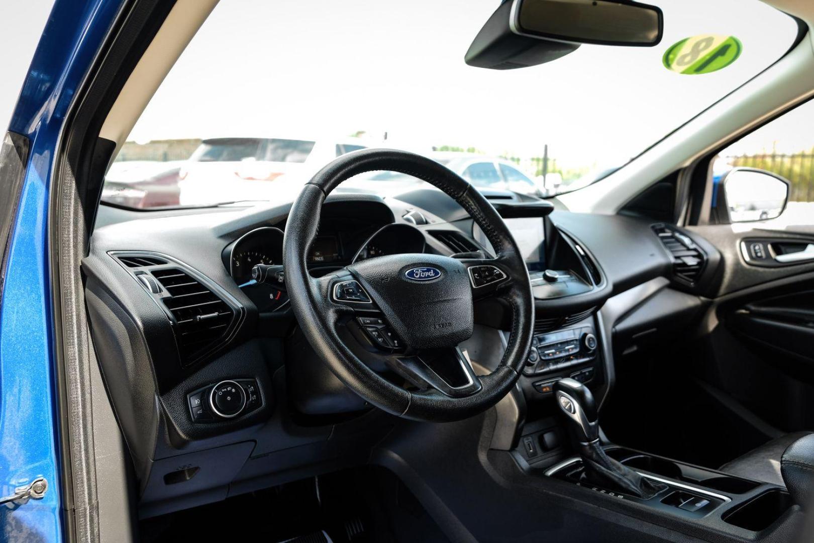 2018 BLUE Ford Escape SEL 4WD (1FMCU9HD5JU) with an 1.5L L4 DOHC 16V engine, 6-Speed Automatic transmission, located at 2401 E Main St., Grand Prairie, TX, 75050, (972) 262-4440, 32.748981, -96.969643 - Photo#13