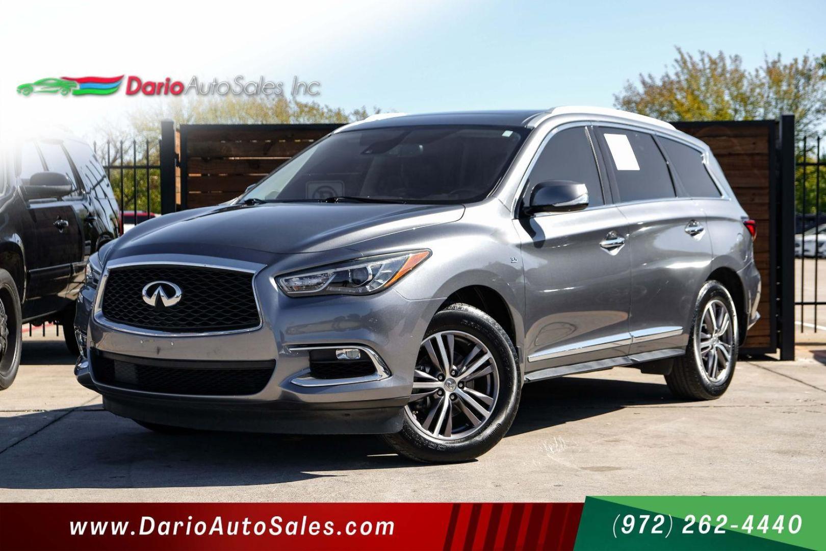 2019 GRAY Infiniti QX60 PURE (5N1DL0MN8KC) with an 3.5L V6 DOHC 24V engine, Continuously Variable Transmission transmission, located at 2401 E Main St., Grand Prairie, TX, 75050, (972) 262-4440, 32.748981, -96.969643 - Photo#0