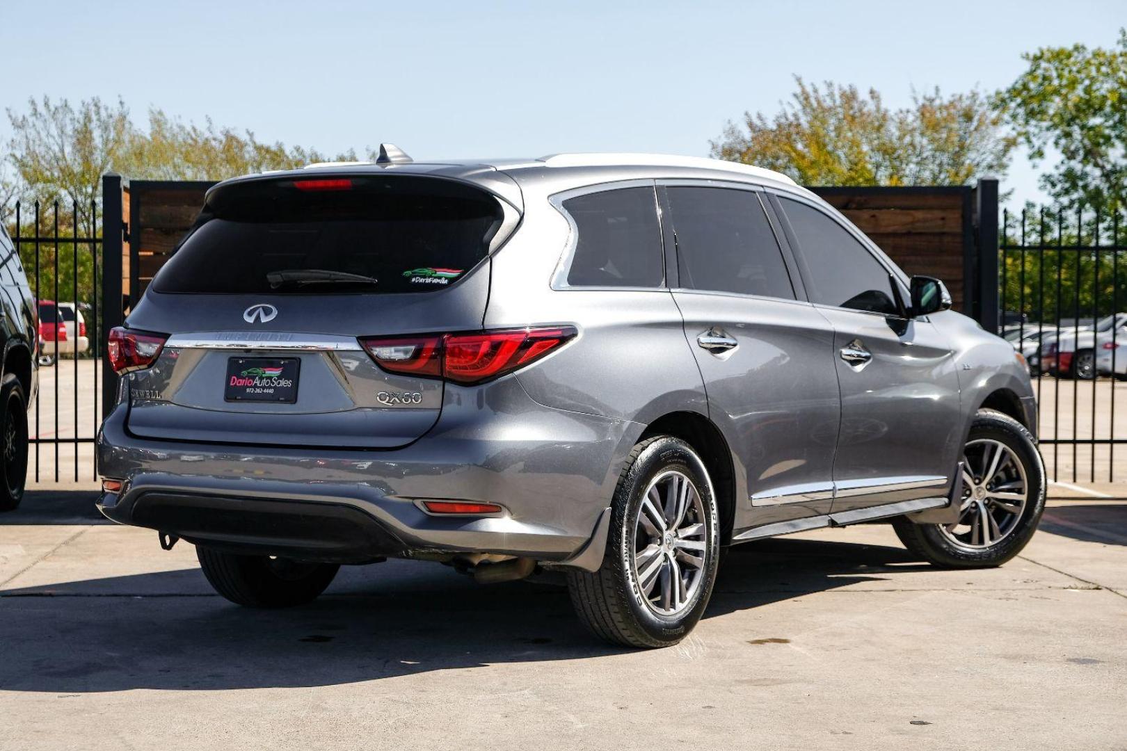 2019 GRAY Infiniti QX60 PURE (5N1DL0MN8KC) with an 3.5L V6 DOHC 24V engine, Continuously Variable Transmission transmission, located at 2401 E Main St., Grand Prairie, TX, 75050, (972) 262-4440, 32.748981, -96.969643 - Photo#5