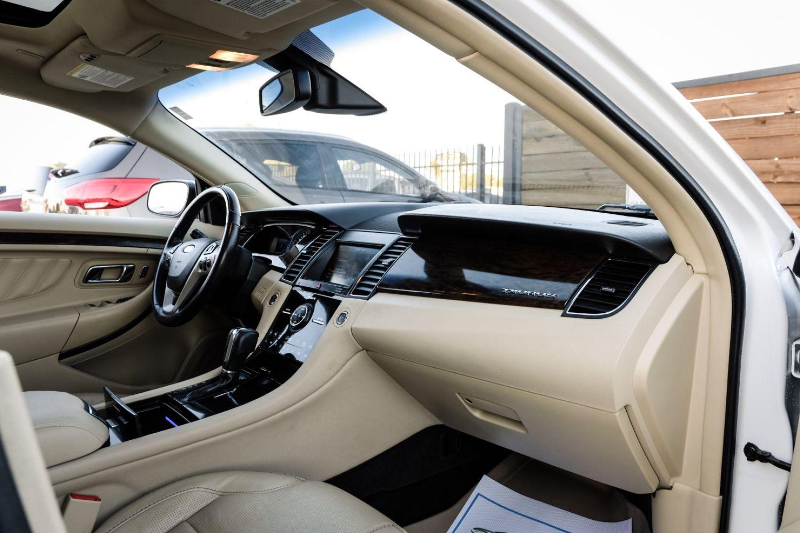 2013 WHITE Ford Taurus Limited FWD (1FAHP2F97DG) with an 2.0L L4 DOHC 16V engine, 6-Speed Automatic transmission, located at 2401 E Main St., Grand Prairie, TX, 75050, (972) 262-4440, 32.748981, -96.969643 - Photo#11