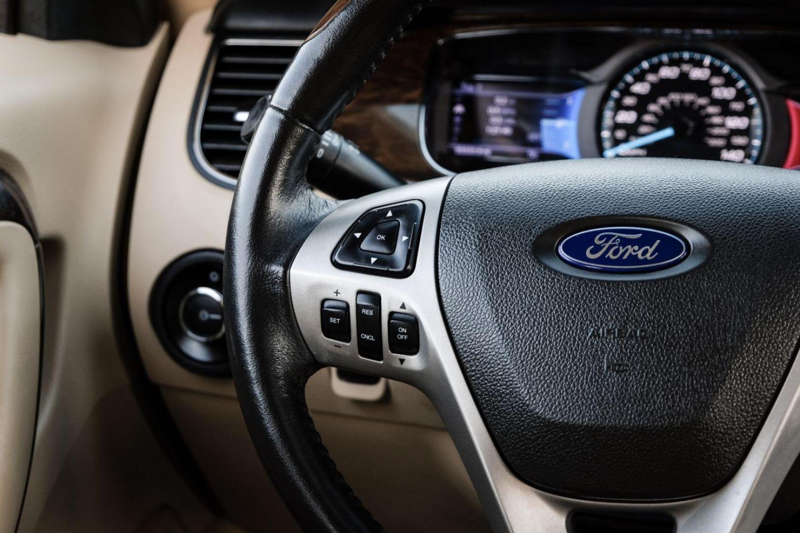 2013 WHITE Ford Taurus Limited FWD (1FAHP2F97DG) with an 2.0L L4 DOHC 16V engine, 6-Speed Automatic transmission, located at 2401 E Main St., Grand Prairie, TX, 75050, (972) 262-4440, 32.748981, -96.969643 - Photo#15