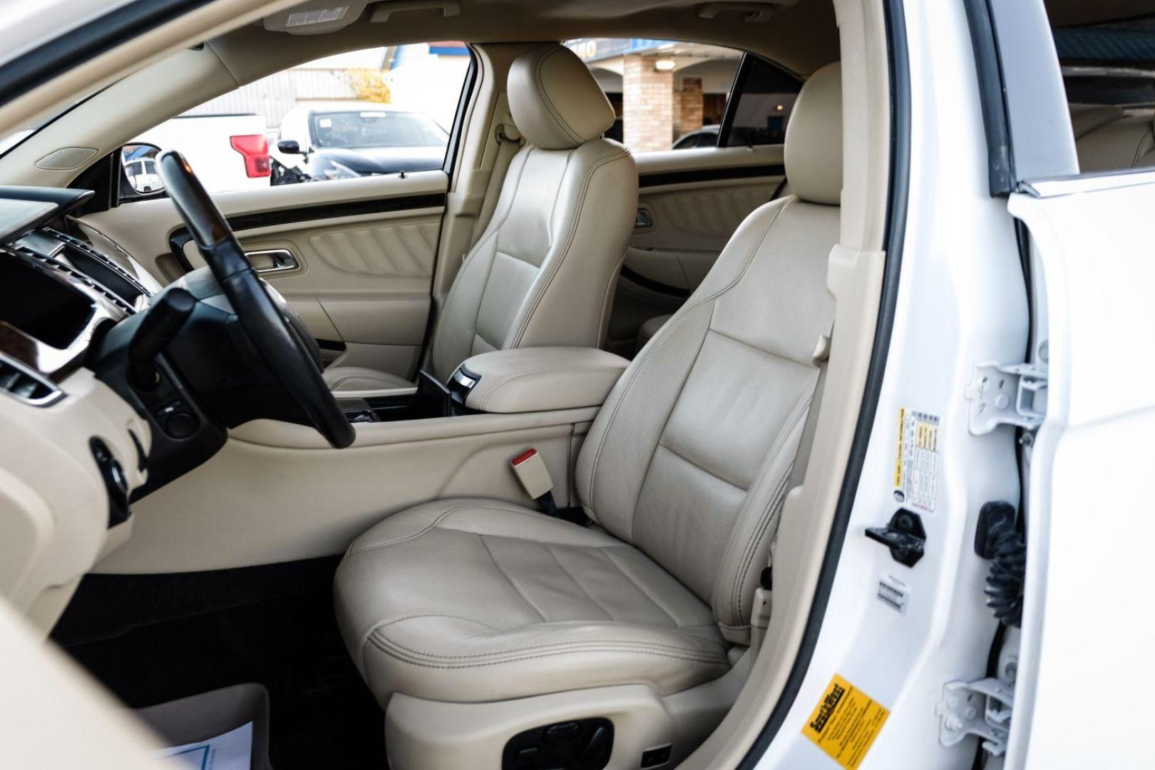 2013 WHITE Ford Taurus Limited FWD (1FAHP2F97DG) with an 2.0L L4 DOHC 16V engine, 6-Speed Automatic transmission, located at 2401 E Main St., Grand Prairie, TX, 75050, (972) 262-4440, 32.748981, -96.969643 - Photo#31