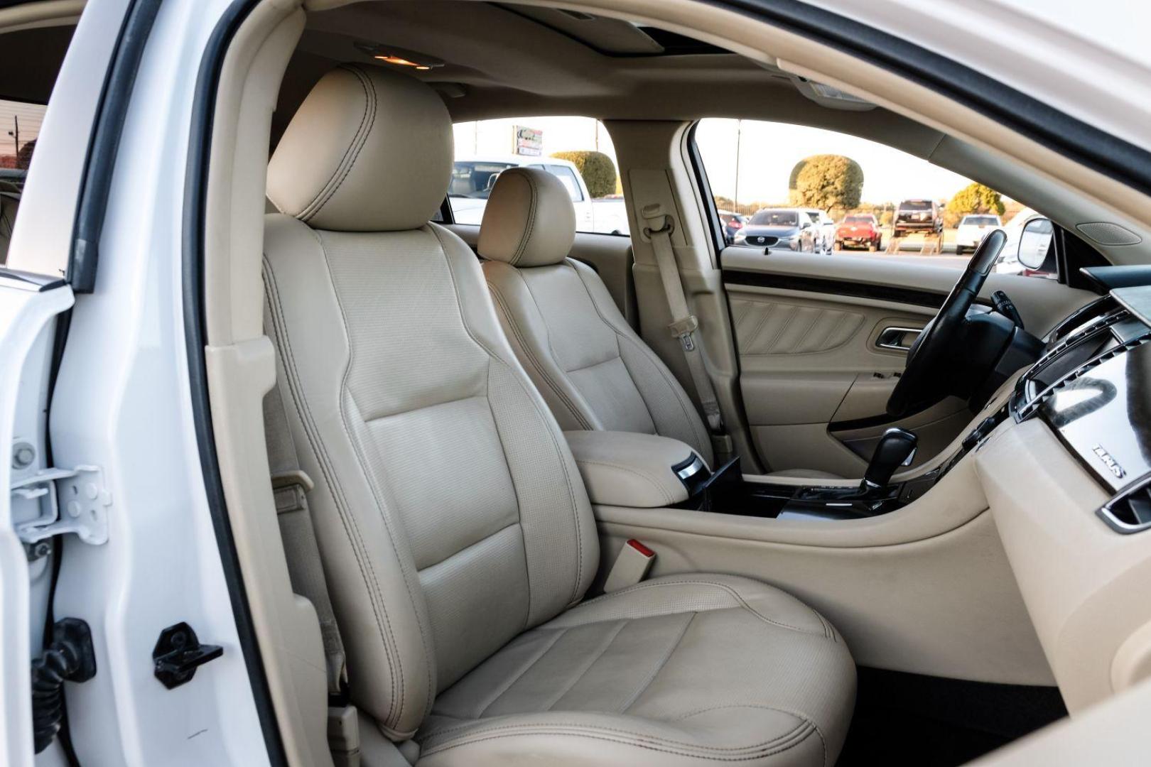 2013 WHITE Ford Taurus Limited FWD (1FAHP2F97DG) with an 2.0L L4 DOHC 16V engine, 6-Speed Automatic transmission, located at 2401 E Main St., Grand Prairie, TX, 75050, (972) 262-4440, 32.748981, -96.969643 - Photo#33