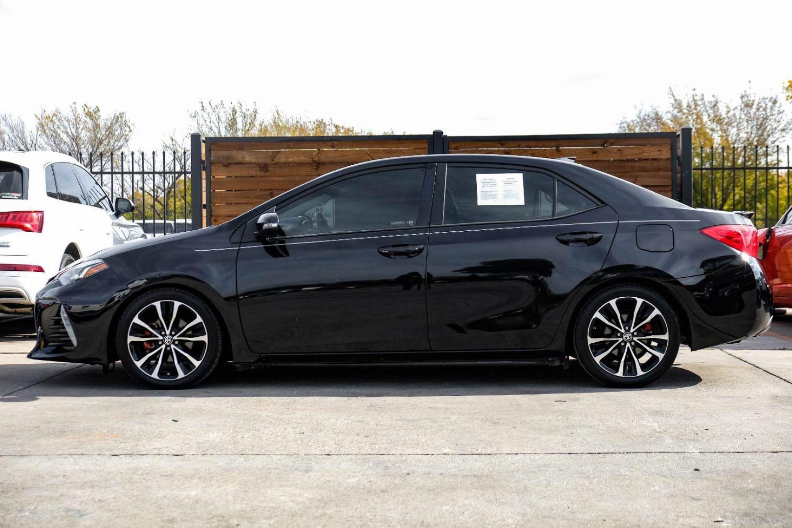 2017 BLACK Toyota Corolla XSE CVT (5YFBURHE5HP) with an 1.8L L4 DOHC 16V engine, Continuously Variable Transmission transmission, located at 2401 E Main St., Grand Prairie, TX, 75050, (972) 262-4440, 32.748981, -96.969643 - Photo#8