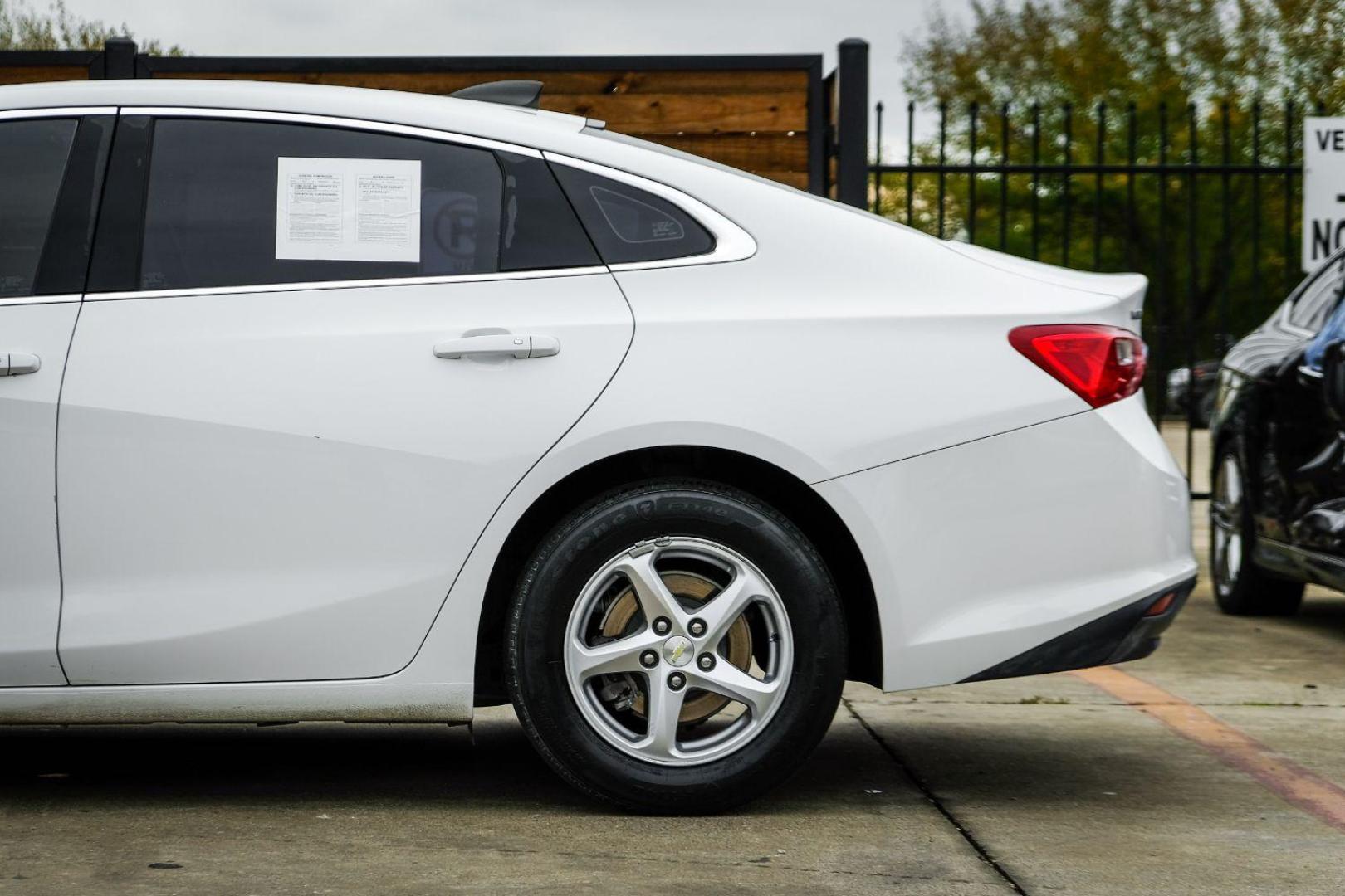 2017 WHITE Chevrolet Malibu LS (1G1ZB5ST7HF) with an 1.5L L4 DOHC 16V engine, 6-Speed Automatic transmission, located at 2401 E Main St., Grand Prairie, TX, 75050, (972) 262-4440, 32.748981, -96.969643 - Photo#10