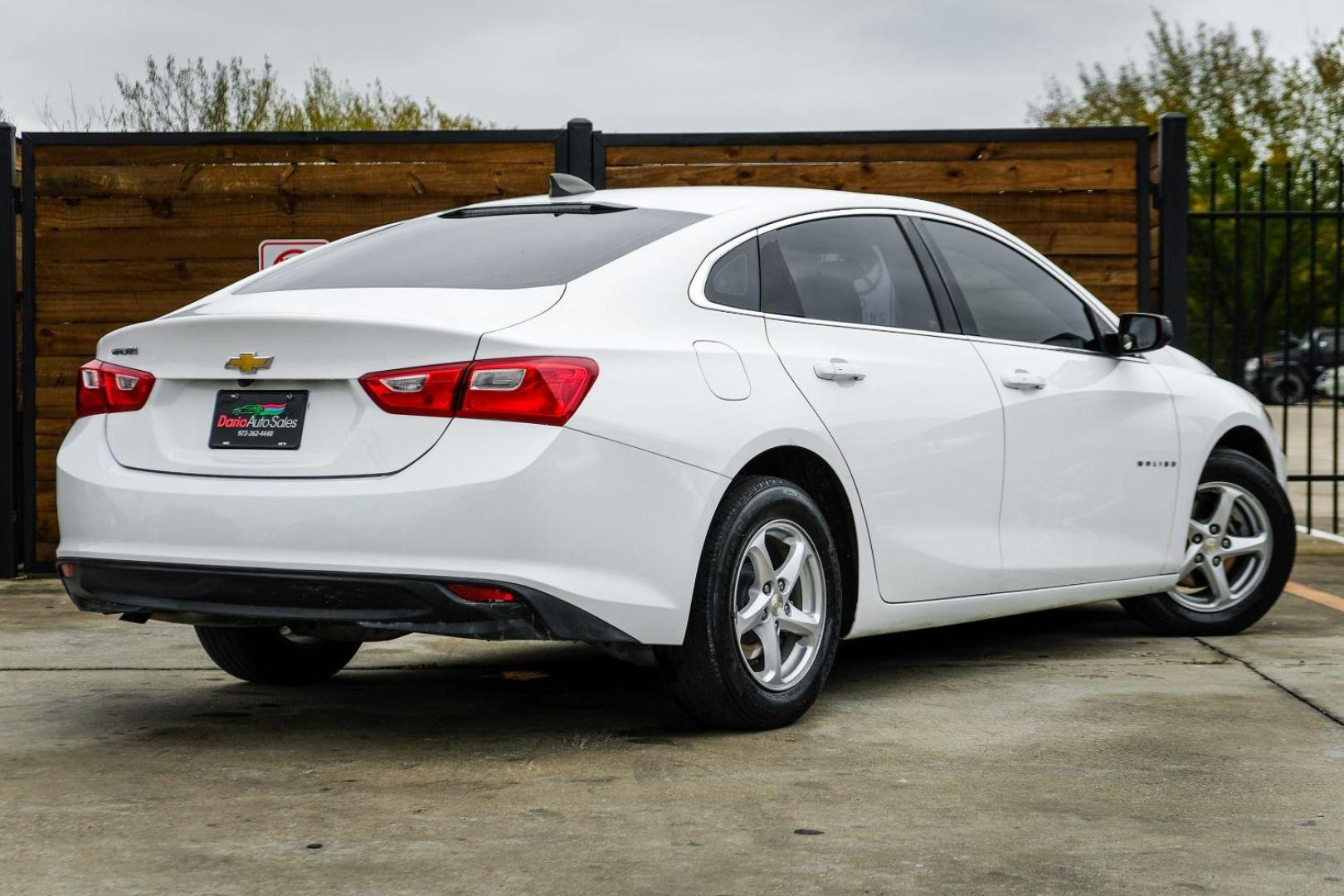 2017 WHITE Chevrolet Malibu LS (1G1ZB5ST7HF) with an 1.5L L4 DOHC 16V engine, 6-Speed Automatic transmission, located at 2401 E Main St., Grand Prairie, TX, 75050, (972) 262-4440, 32.748981, -96.969643 - Photo#5