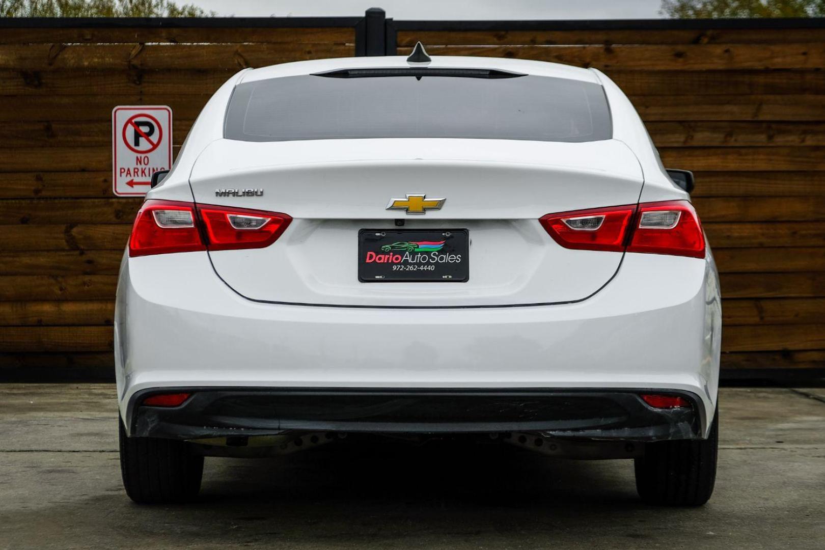 2017 WHITE Chevrolet Malibu LS (1G1ZB5ST7HF) with an 1.5L L4 DOHC 16V engine, 6-Speed Automatic transmission, located at 2401 E Main St., Grand Prairie, TX, 75050, (972) 262-4440, 32.748981, -96.969643 - Photo#6